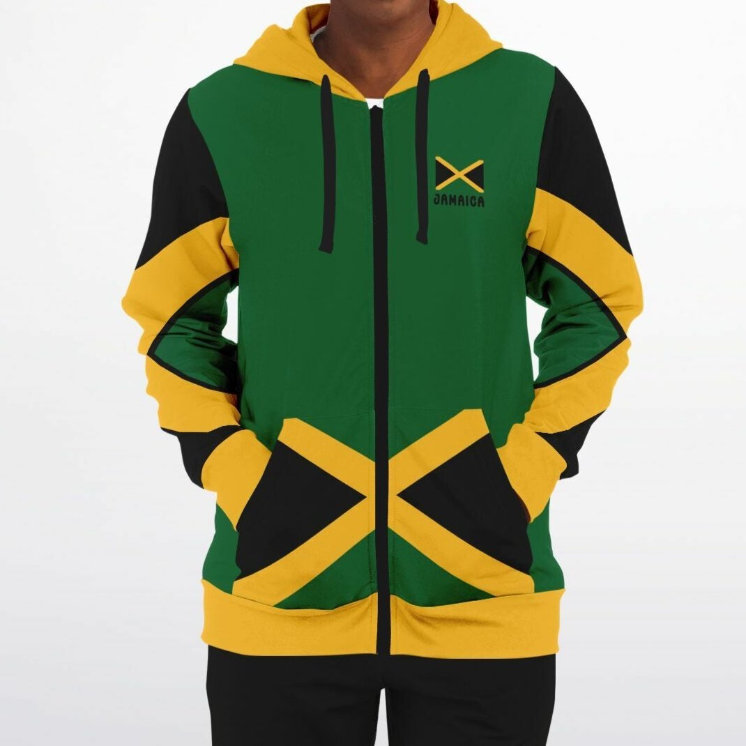 Jamaica Athletic Zip Up Hoodie