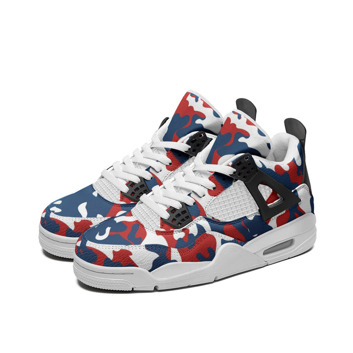 American Camo Shoes - Red White & Blue - Rebel Sole Mid Top Sneakers