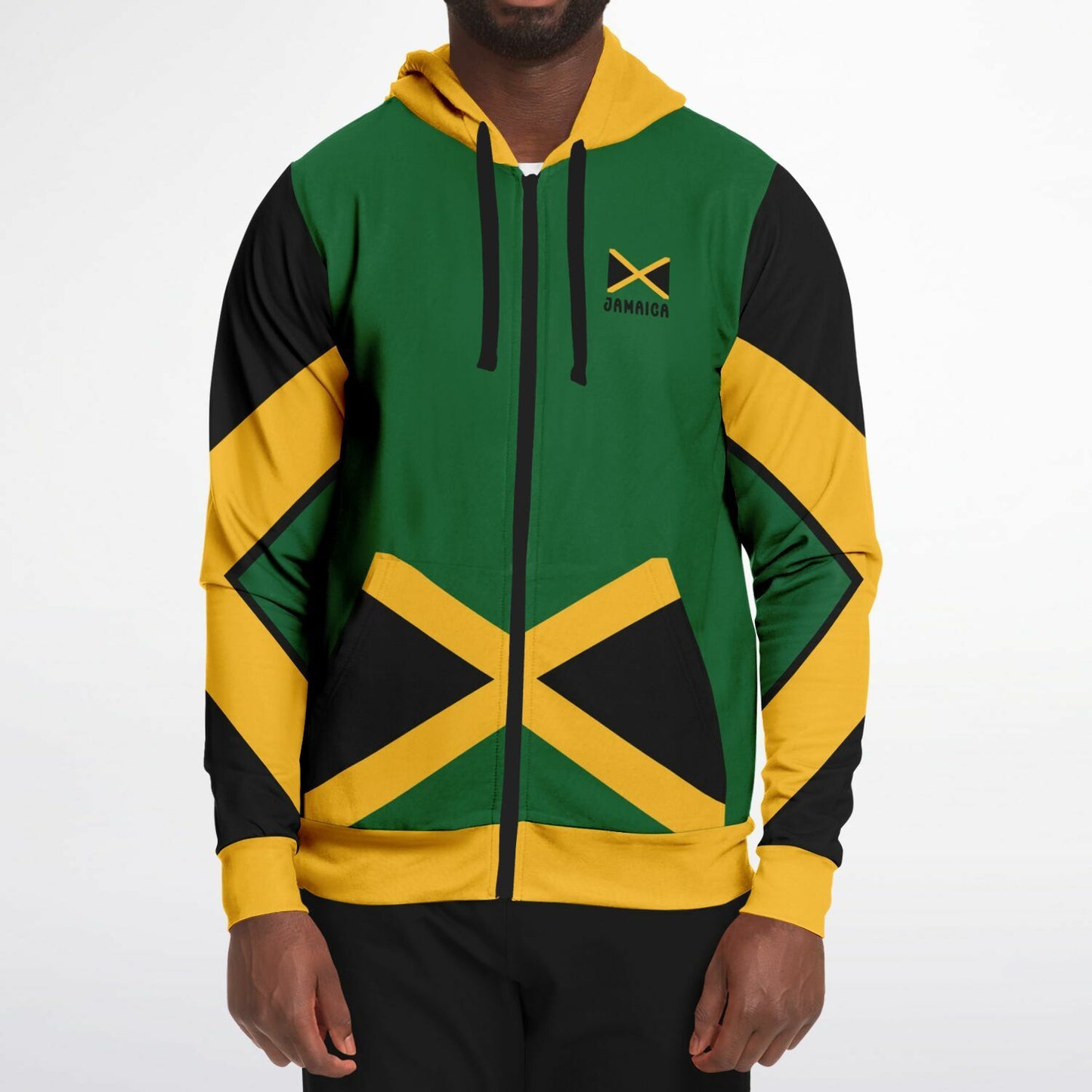 Jamaica Athletic Zip Up Hoodie