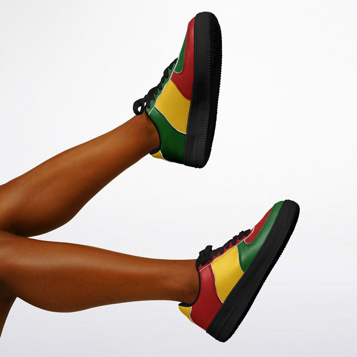 Rasta Bright Colors Shoes in red/gold/green colorway