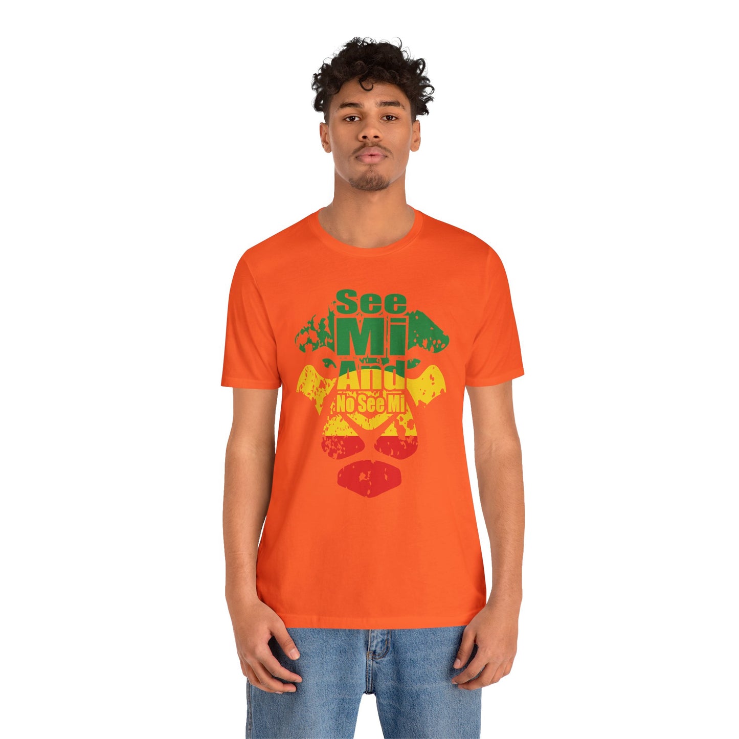 Rasta Lion Head "See Mi and No See Mi" T-Shirt