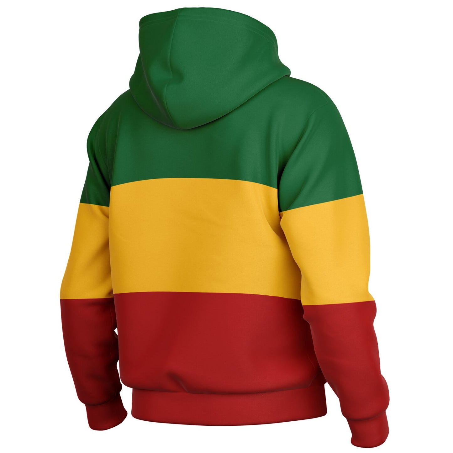 Rasta Hooded Baseball Jacket