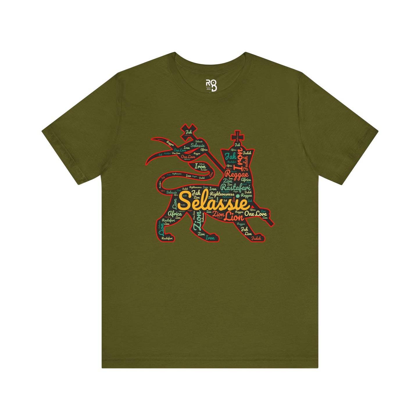 Rasta Lion Of Judah Cotton T-Shirt