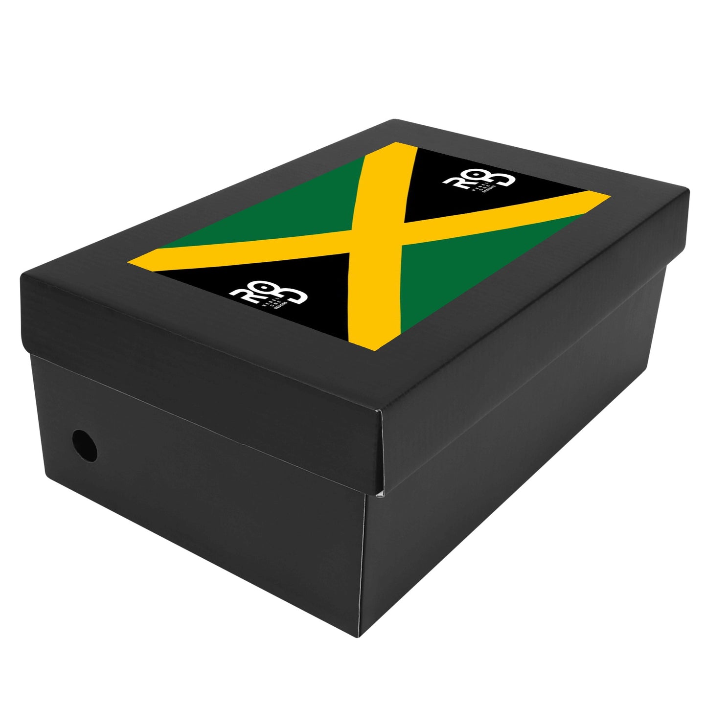 Jamaica Heritage Shoes in black/green/gold colorway