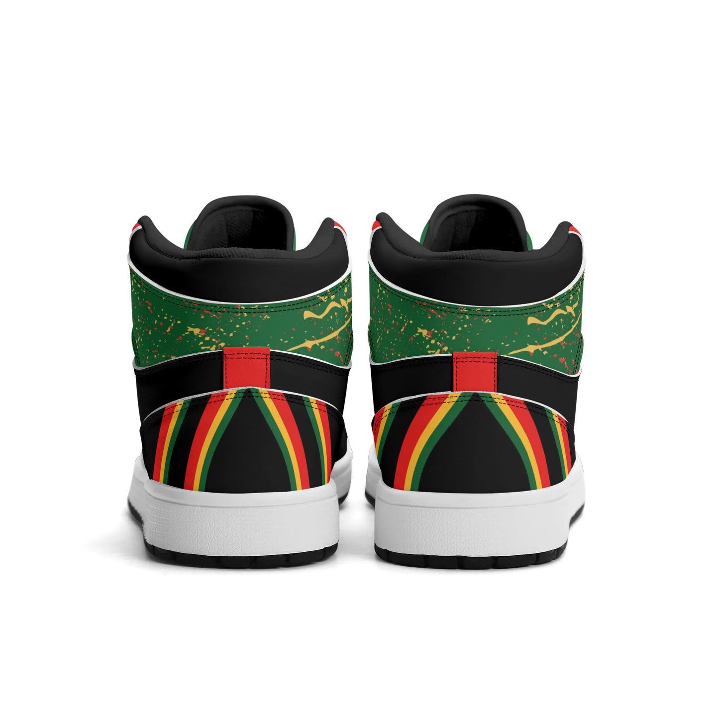 Lion of Judah Black Shoes with lion graphic in black colorway