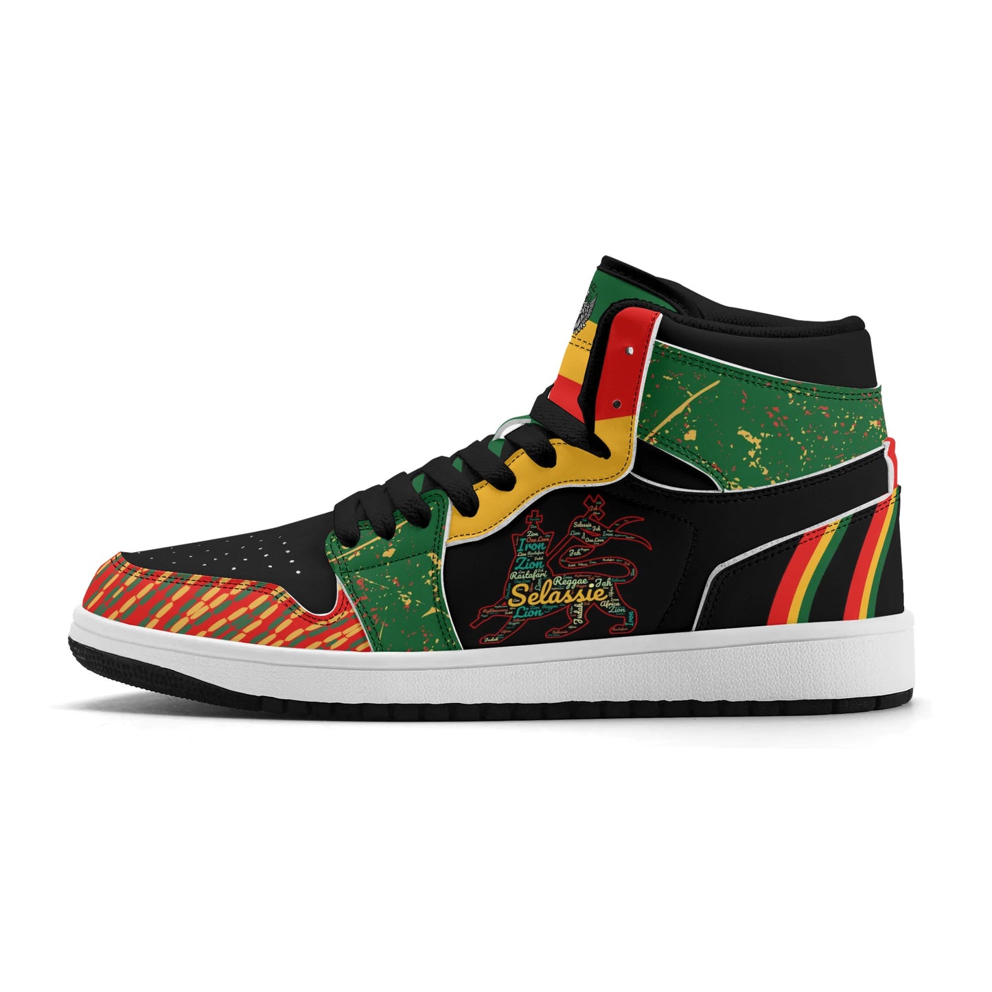 Lion of Judah Black Shoes Jamrock Classics High