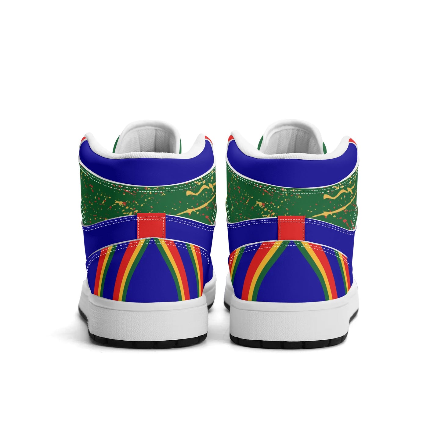 Lion of Judah Blue Shoes with lion graphic in blue colorway
