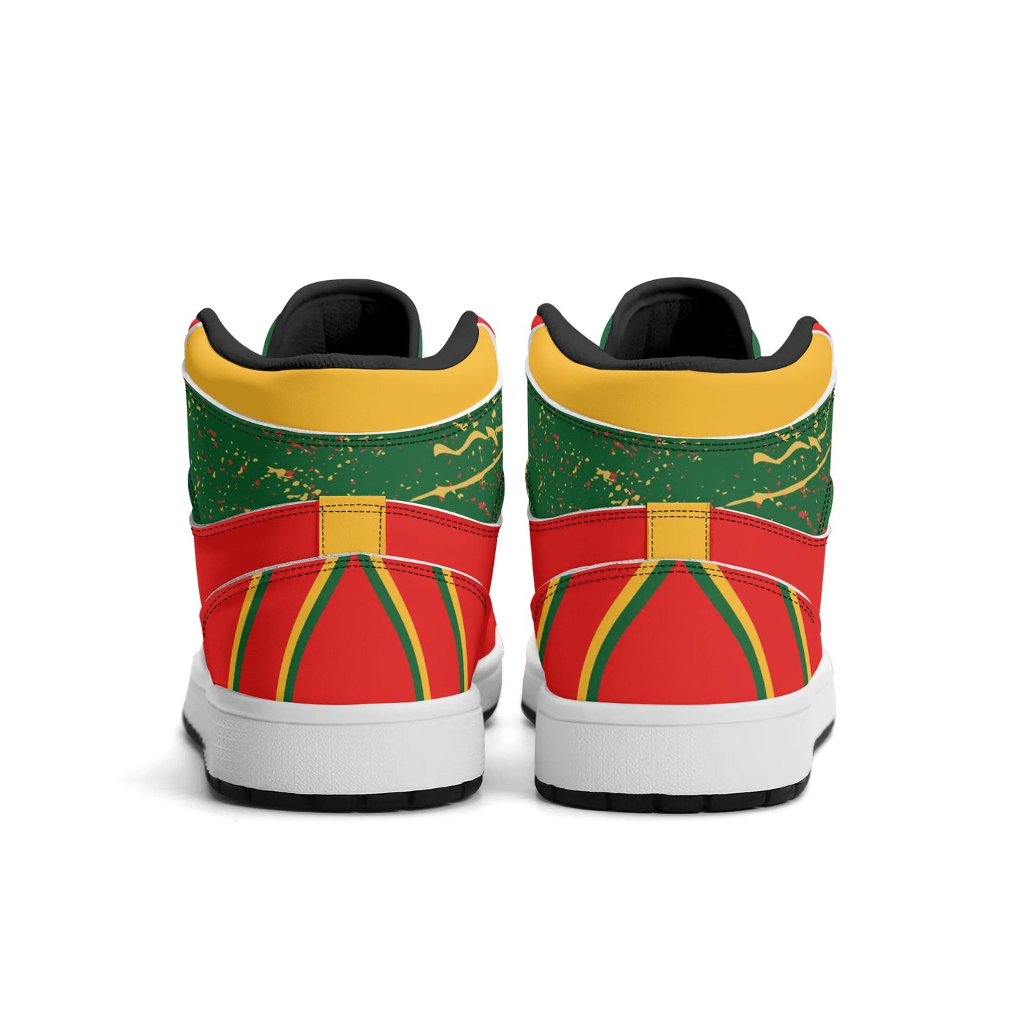 Lion of Judah Red Shoes with lion graphic in red colorway