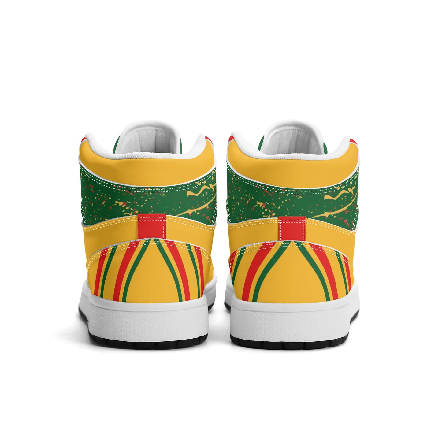 Lion of Judah Yellow Shoes with lion graphic in yellow colorway