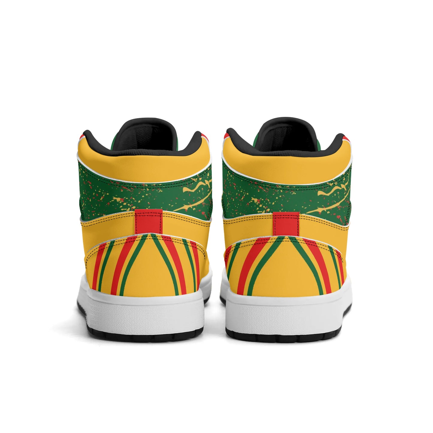 Lion of Judah Yellow Shoes with lion graphic in yellow colorway