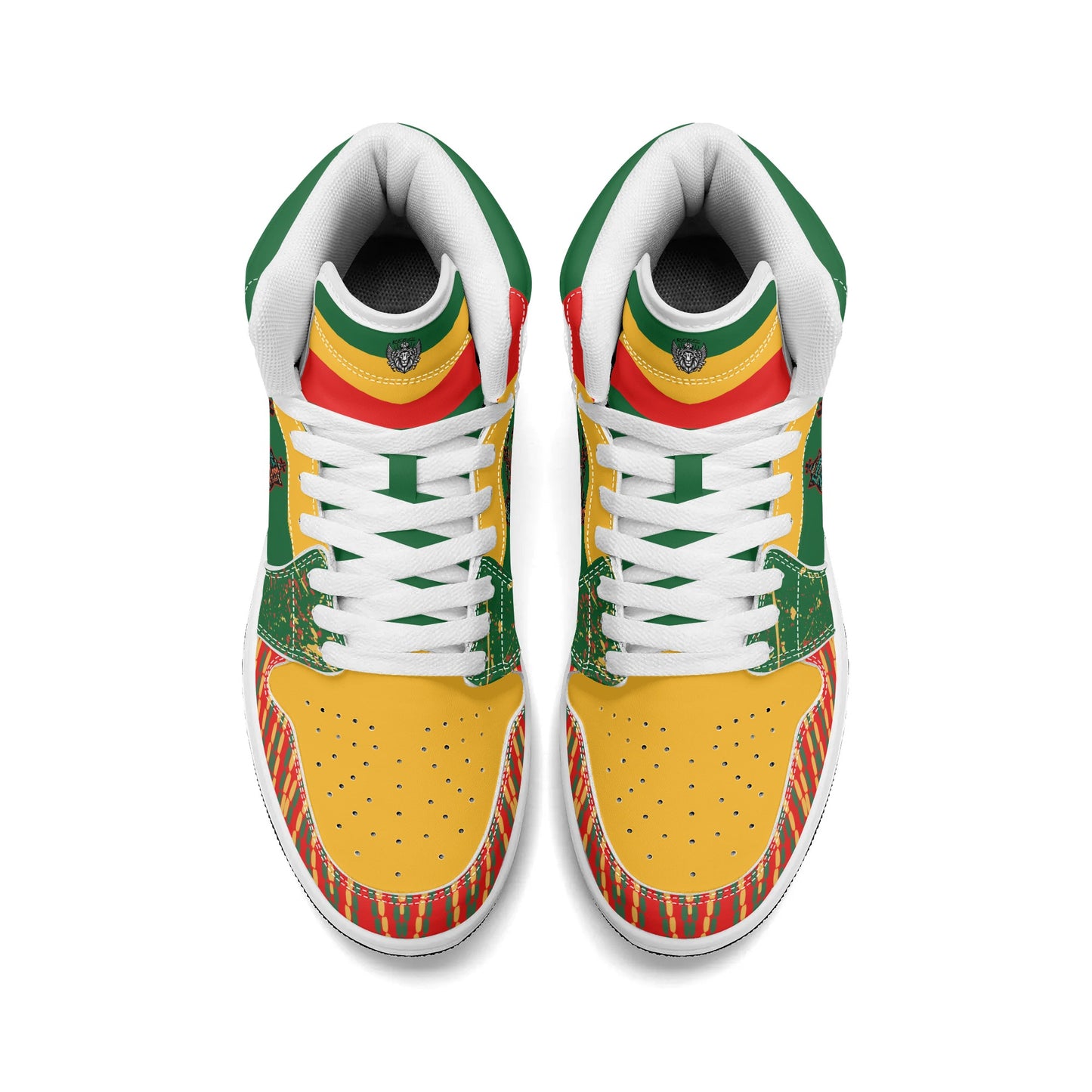 Lion of Judah Green Shoes with lion graphic in green colorway