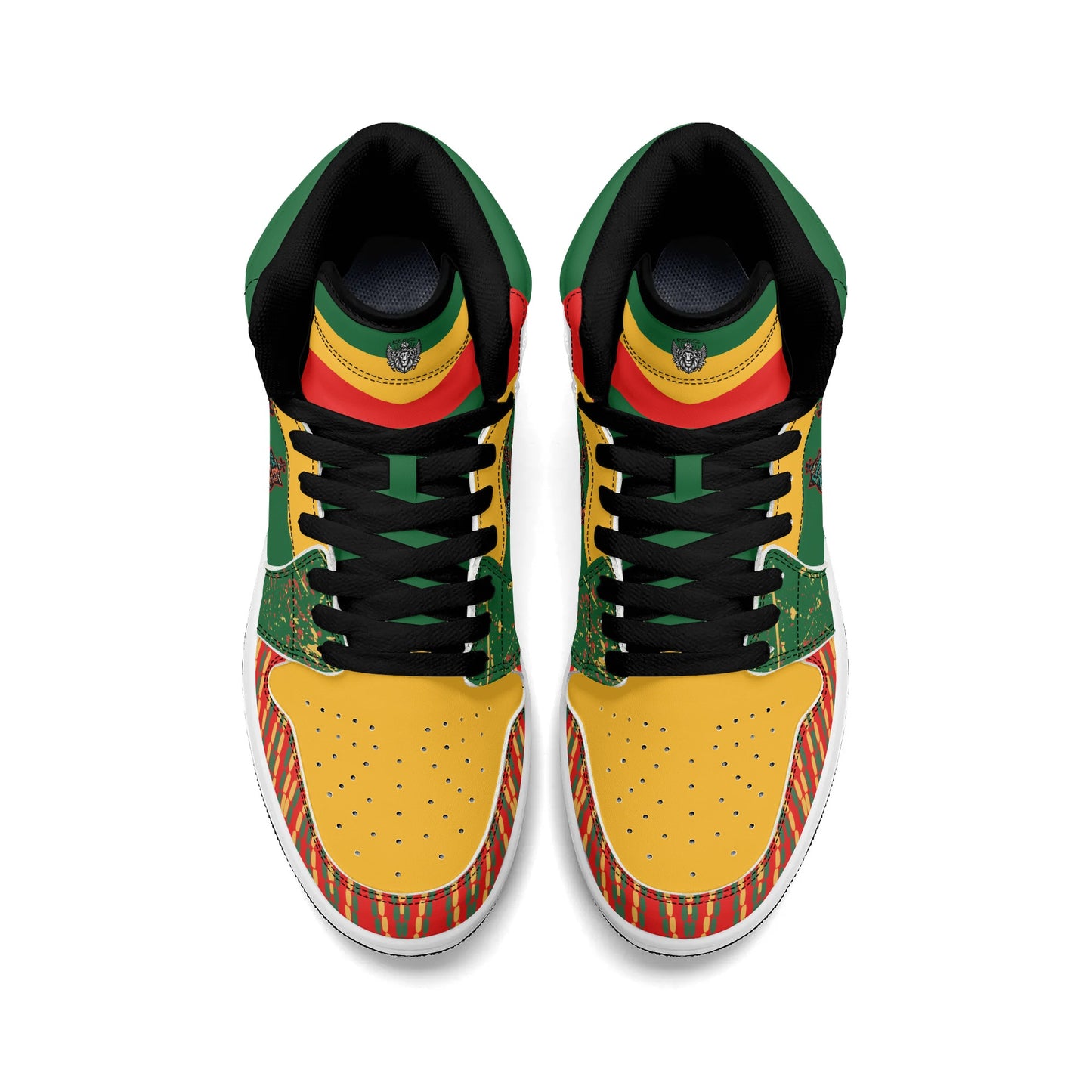 Lion of Judah Green Shoes with lion graphic in green colorway