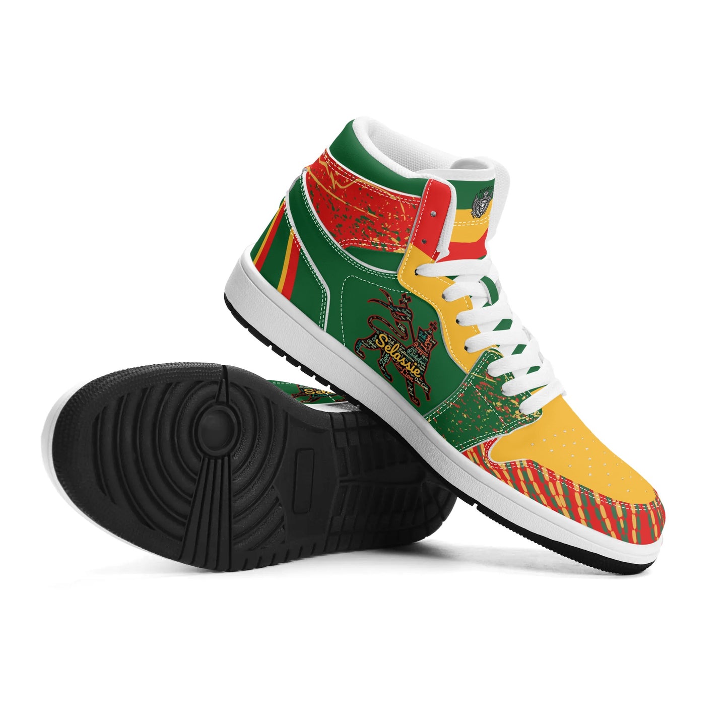 Lion of Judah Green Shoes with lion graphic in green colorway