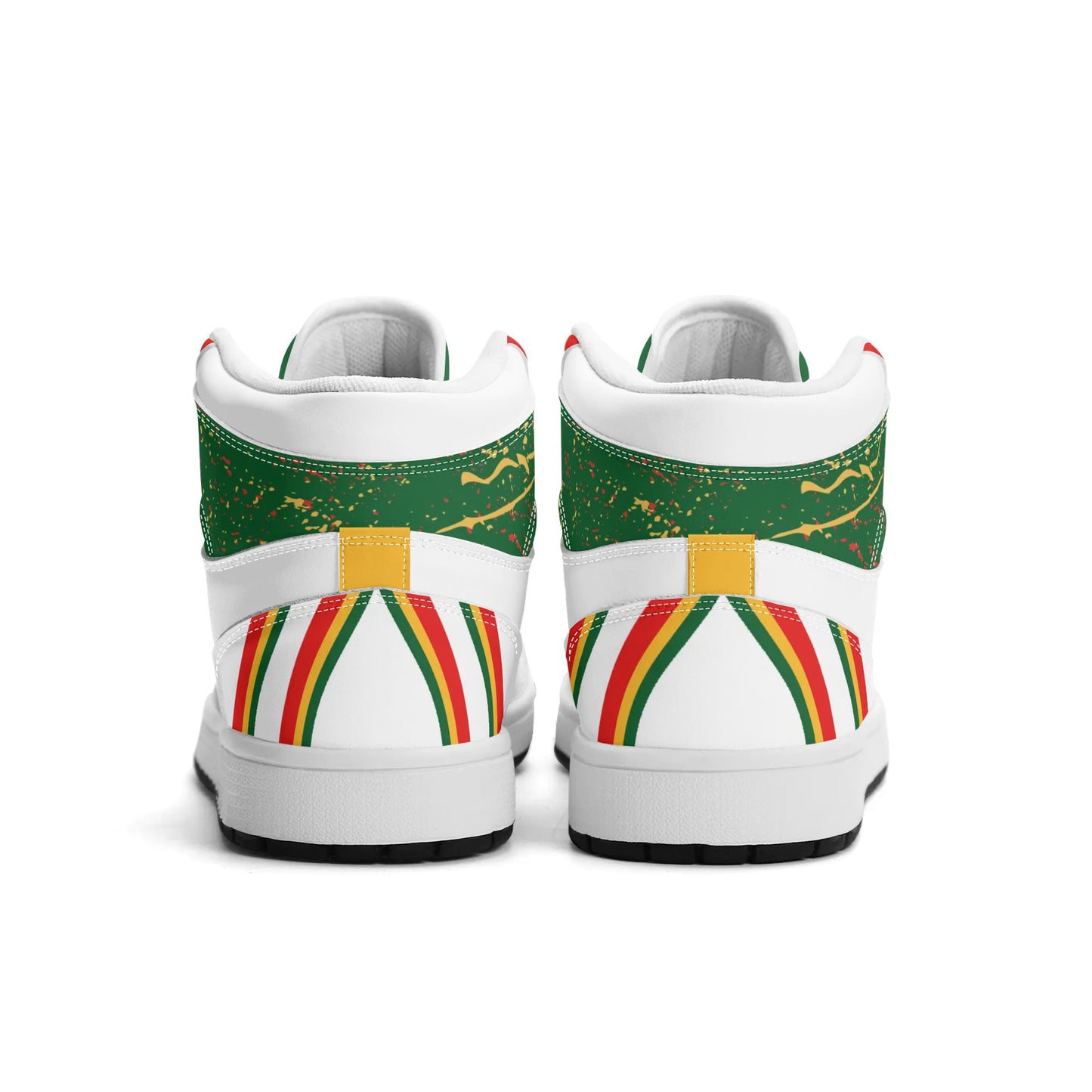 Lion of Judah White Shoes with lion graphic in white colorway