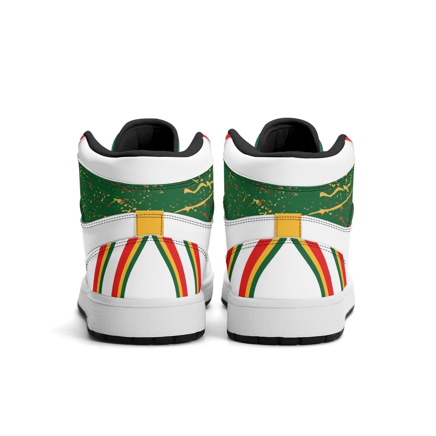 Lion of Judah White Shoes with lion graphic in white colorway