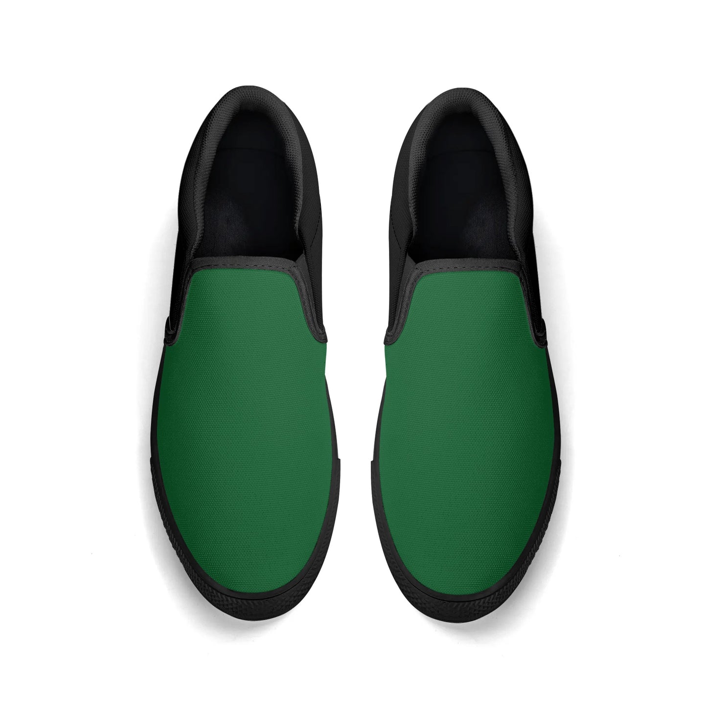 Jamaica Slip Ons Shoes in black/green/gold colorway
