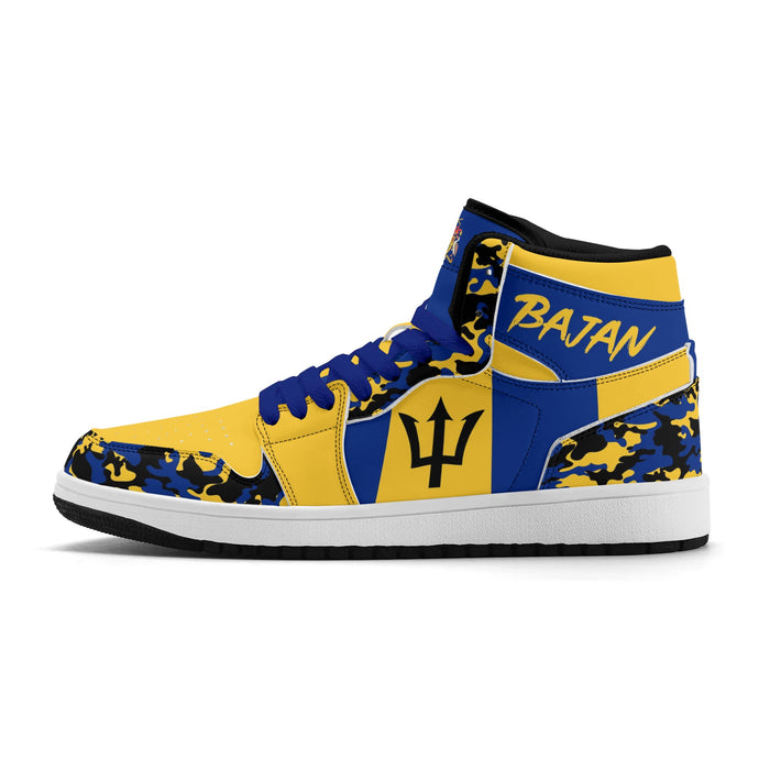 Barbados Flag Shoes - Jamrock High Sneakers
