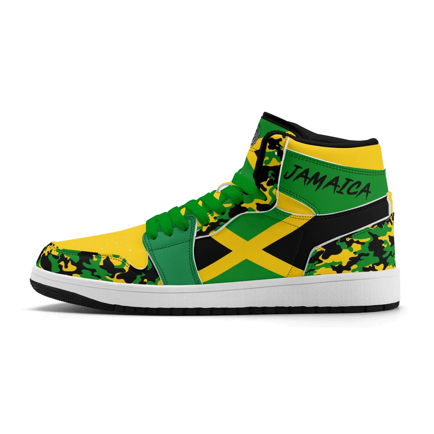 Jamaica Flag Shoes Camo Style Jamrock Classics High