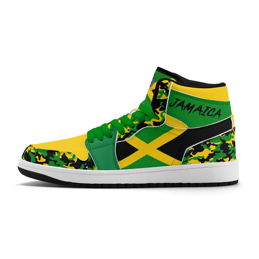 Jamaica Flag Shoes Camo Style Jamrock Classics High