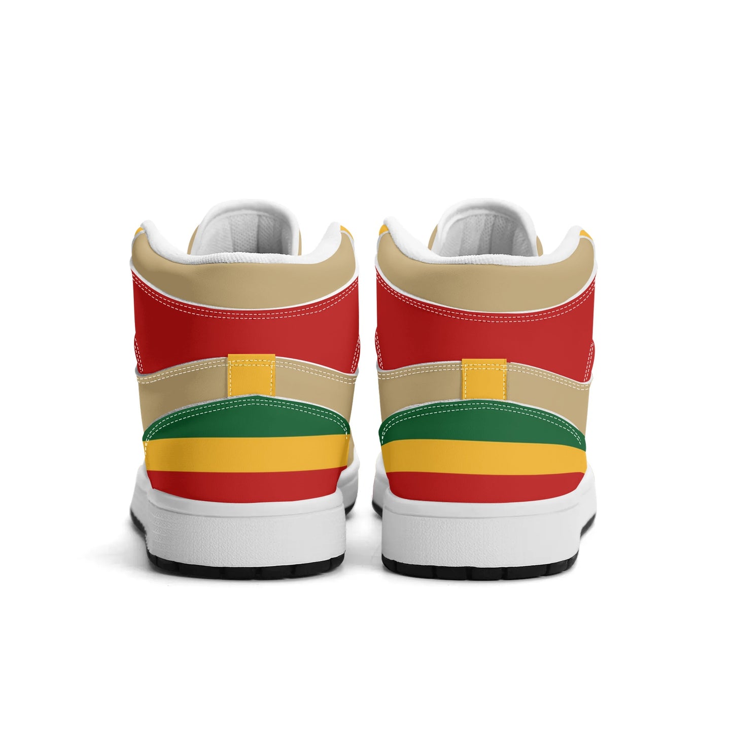 Rasta - Khaki Colored Shoes in red/gold/green colorway