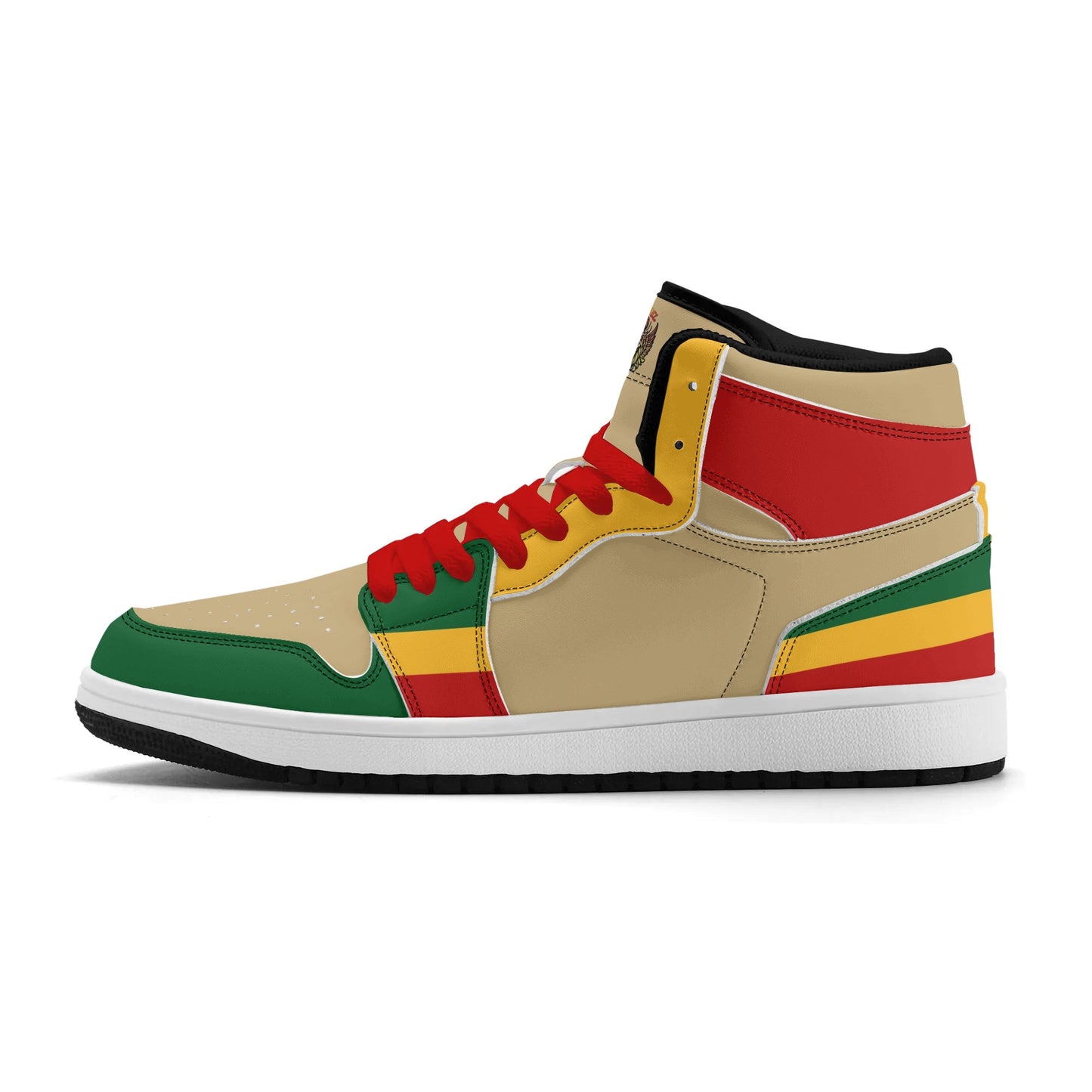 Rasta Khaki Colored Shoes Jamrock Classics High