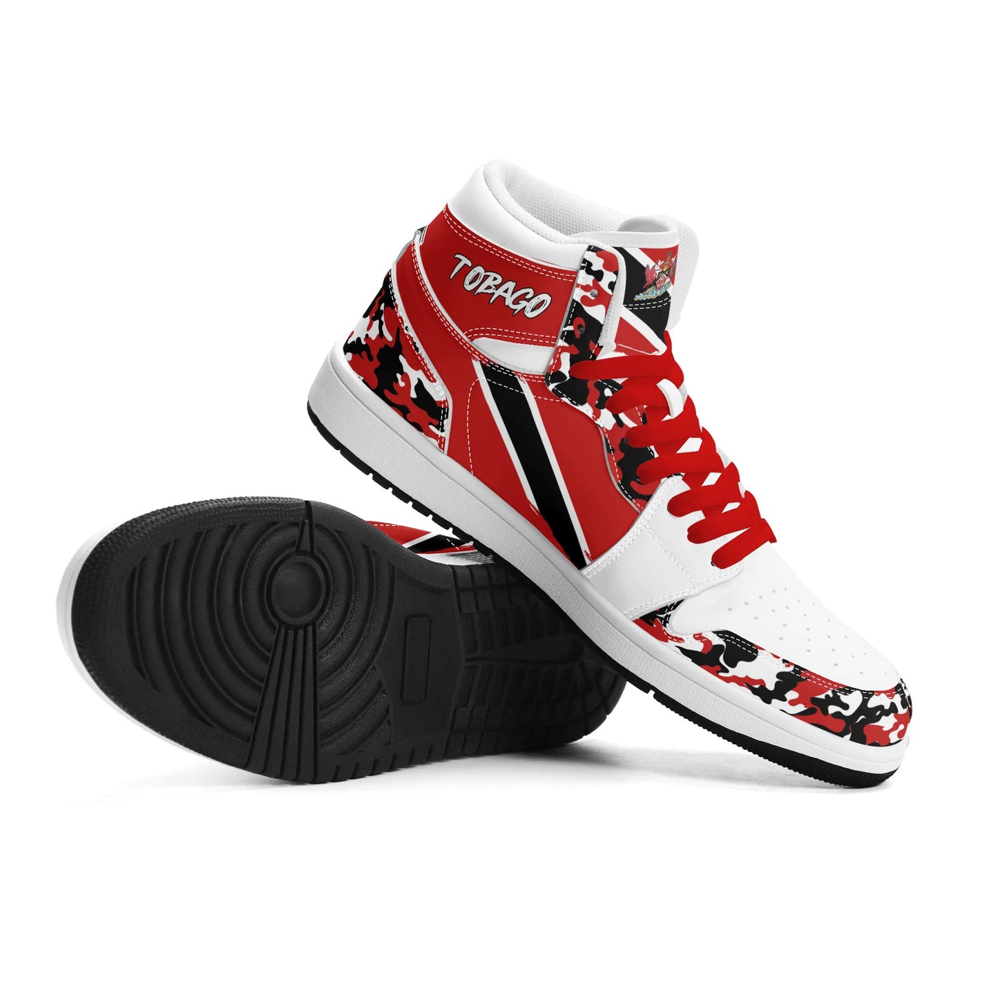 Trinidad - Tobago Shoes with camo print in white colorway