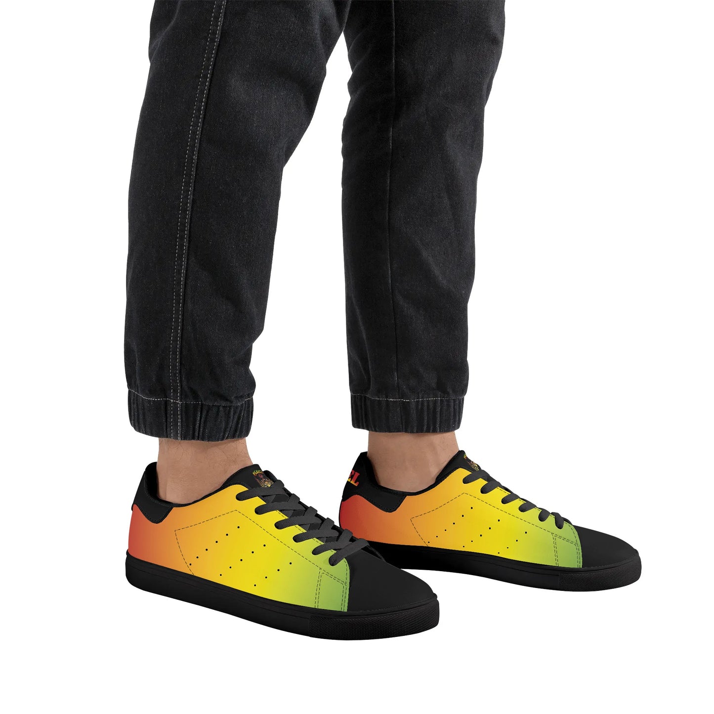 Rasta Summer Black Shoes in black colorway