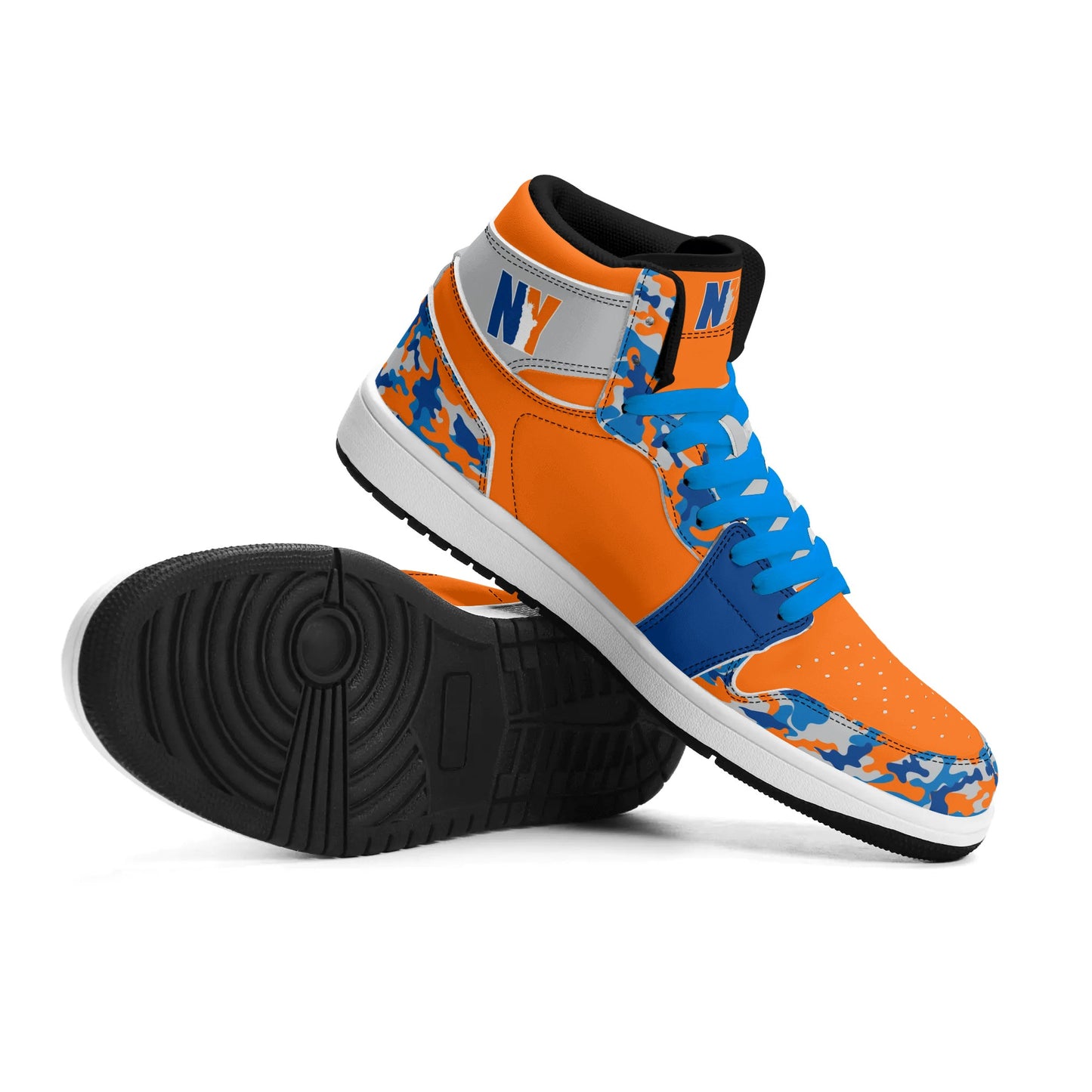 New York Basketball Shoes with camo print