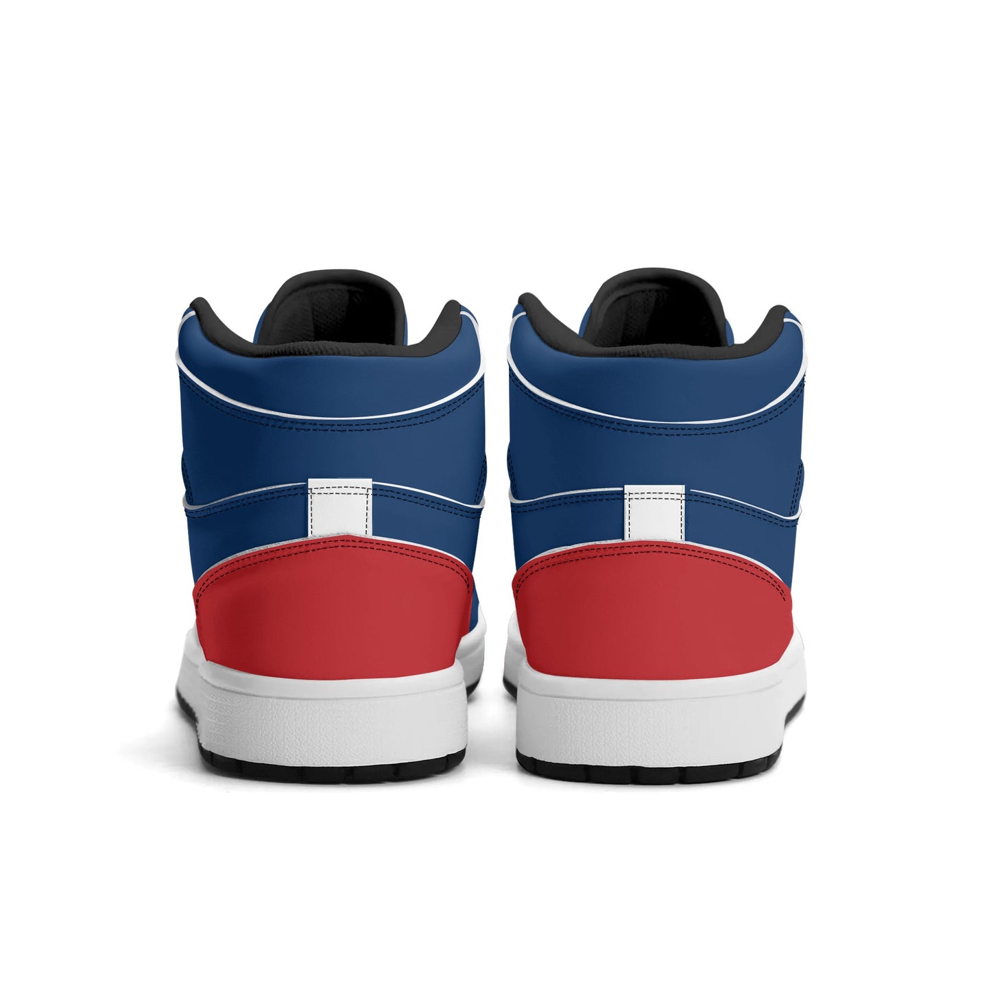 Red & Blue High Tops Shoes in red/blue colorway
