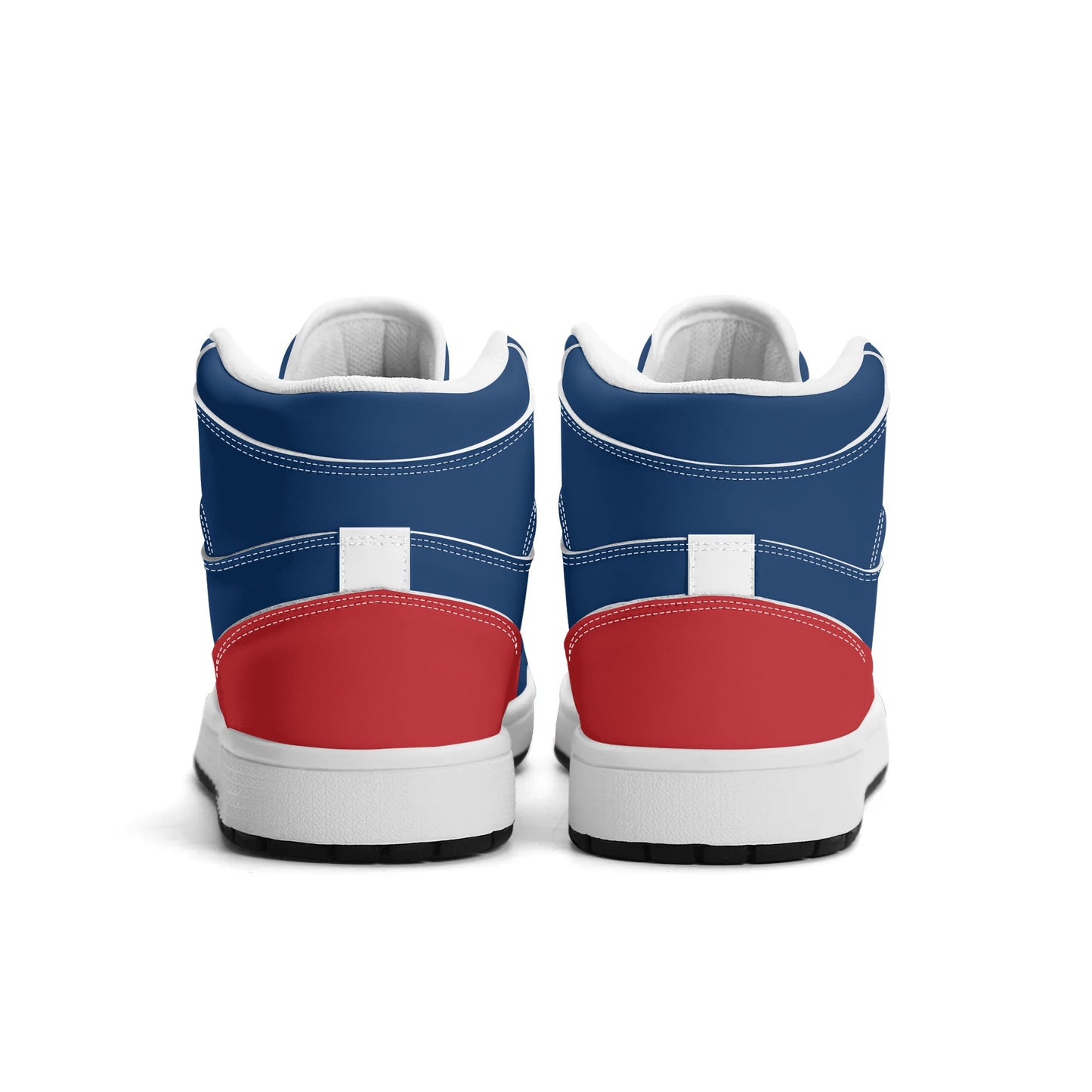 Red & Blue High Tops Shoes in red/blue colorway