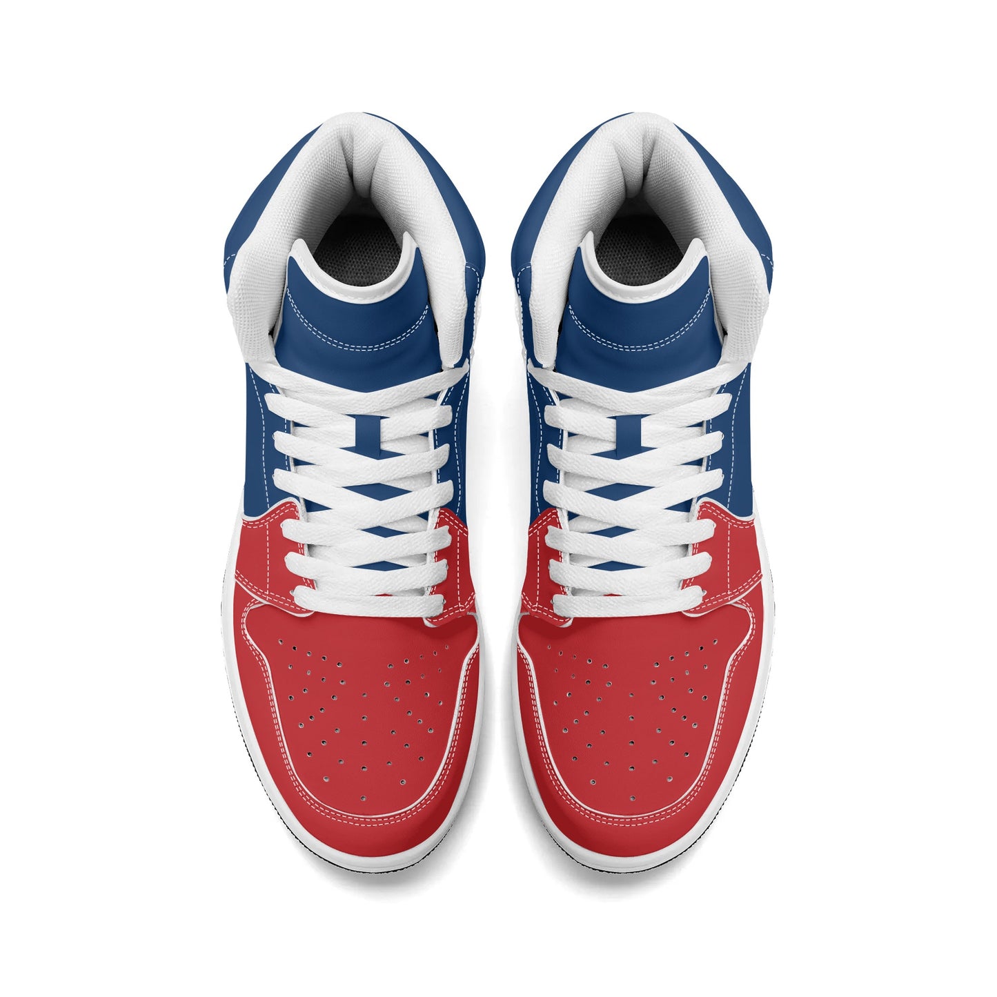 Red & Blue High Tops Shoes in red/blue colorway
