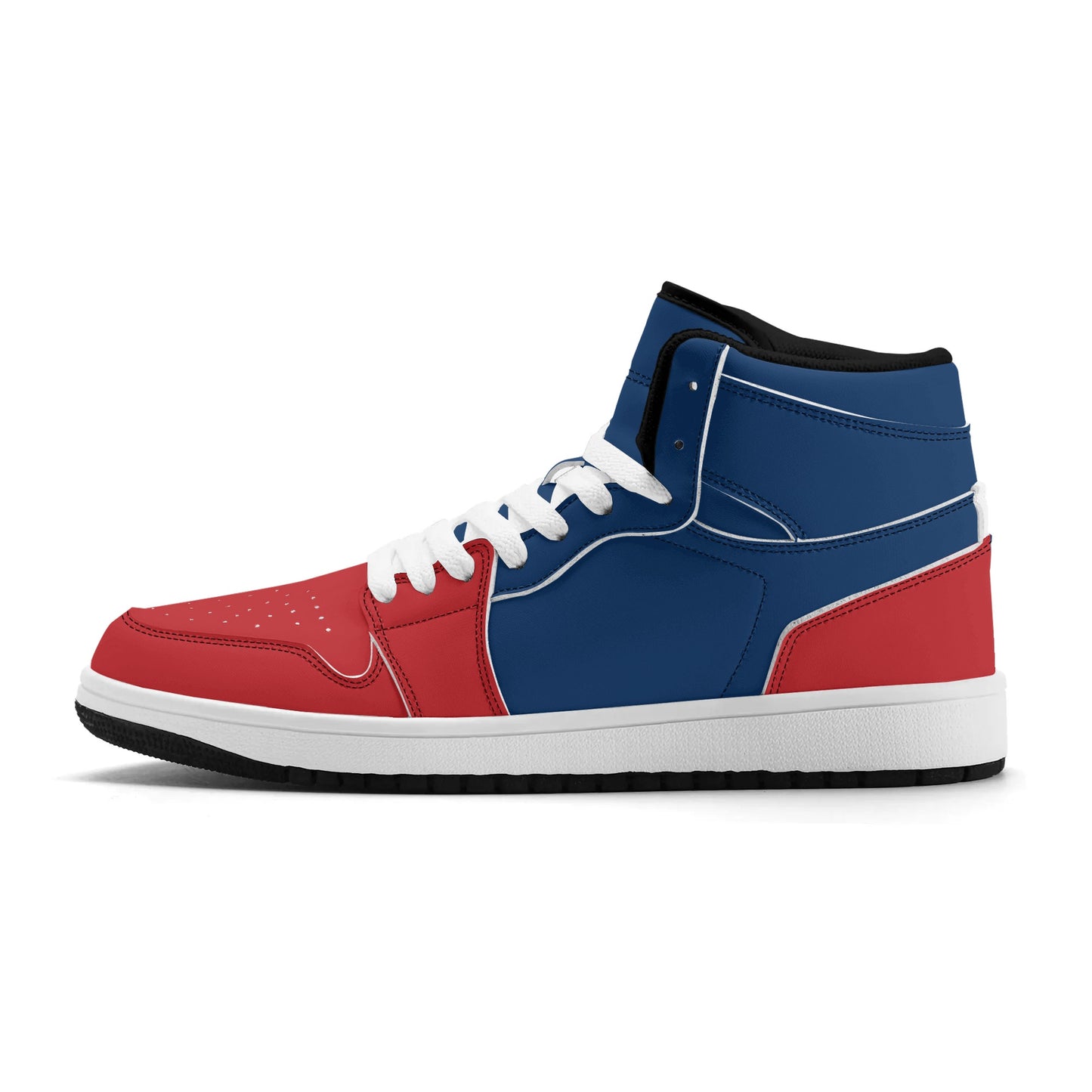Red & Blue High Tops Shoes in red/blue colorway