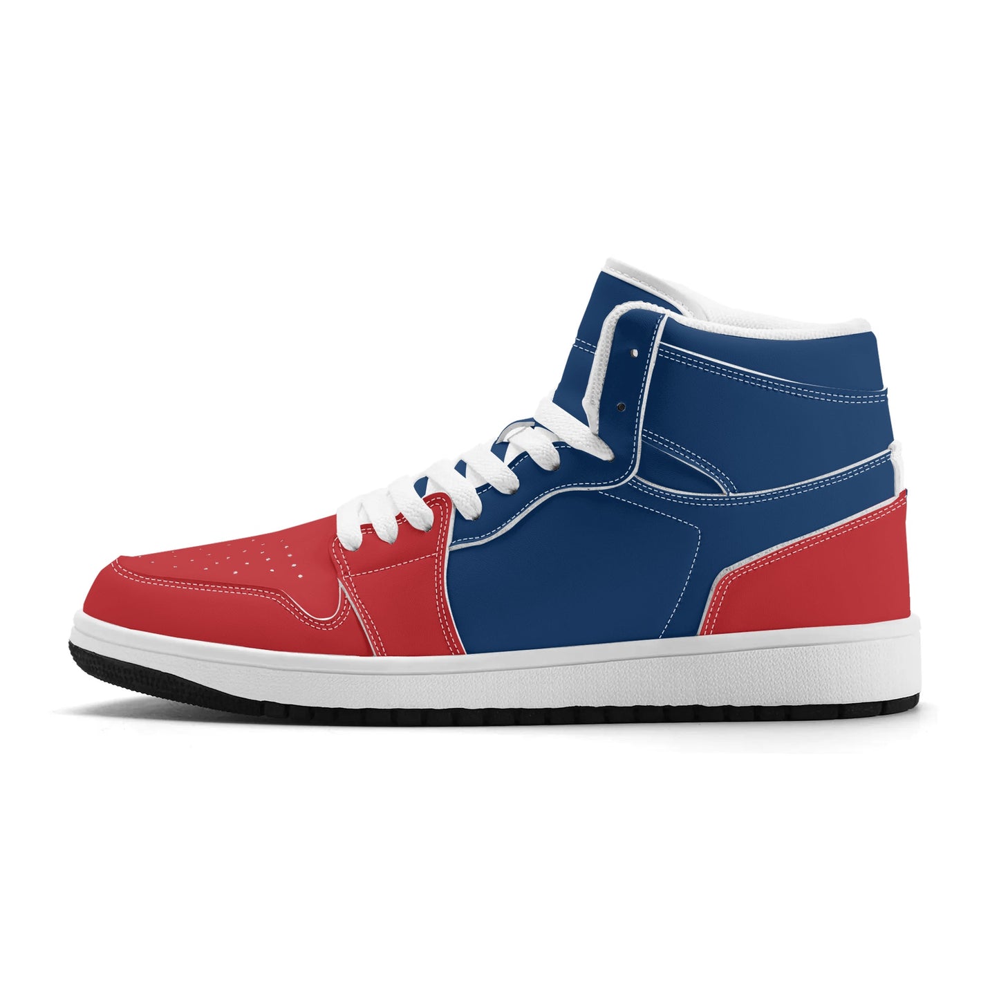 Red & Blue High Tops Shoes in red/blue colorway