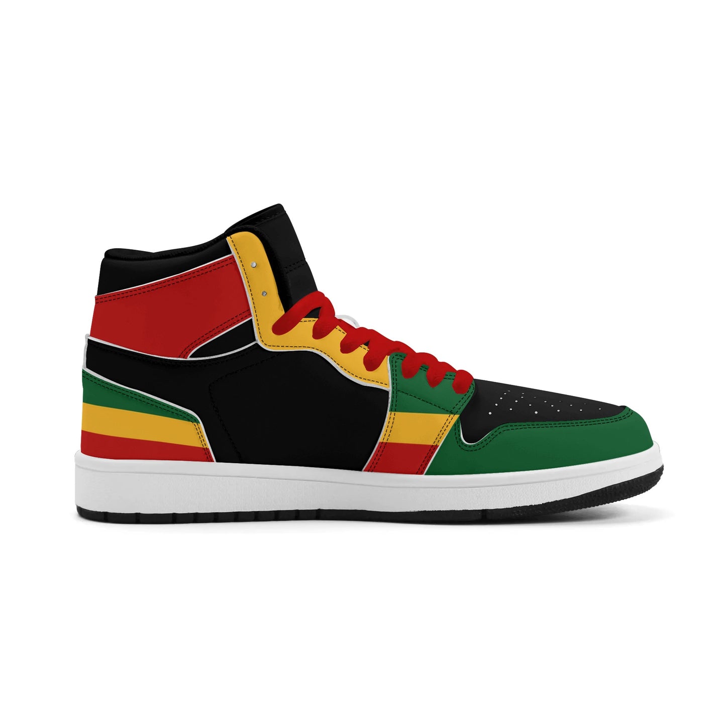 Rasta Colors Shoes in red/gold/green colorway