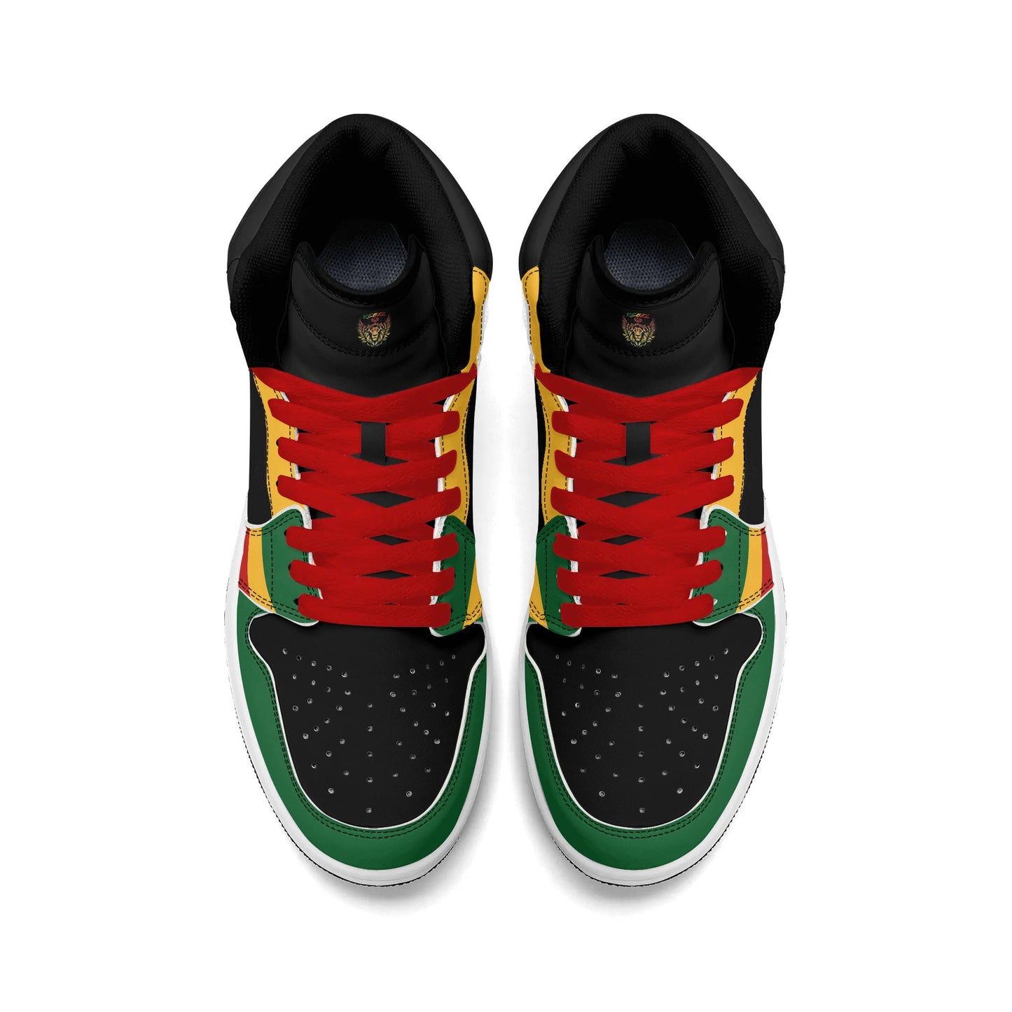 Rasta Colors Shoes in red/gold/green colorway