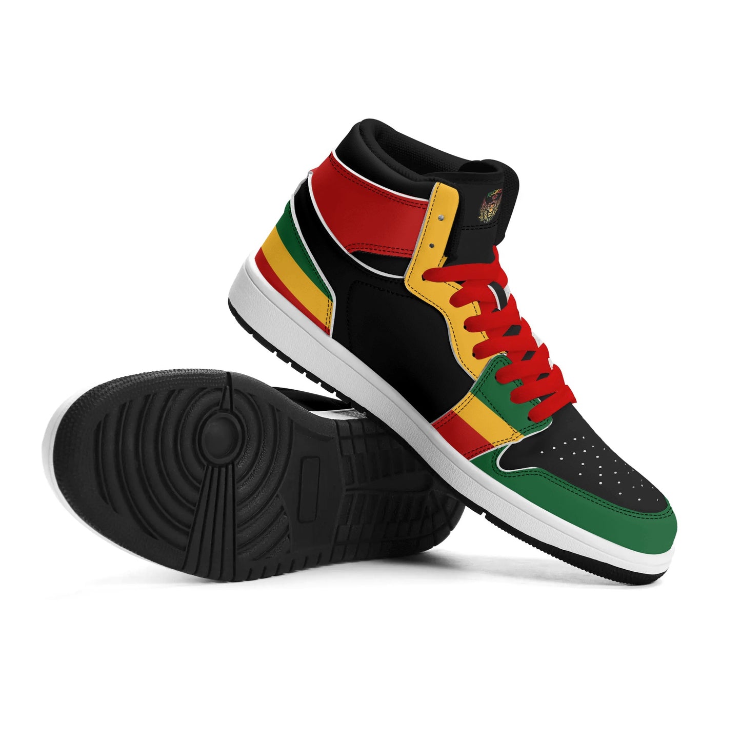 Rasta Colors Shoes in red/gold/green colorway