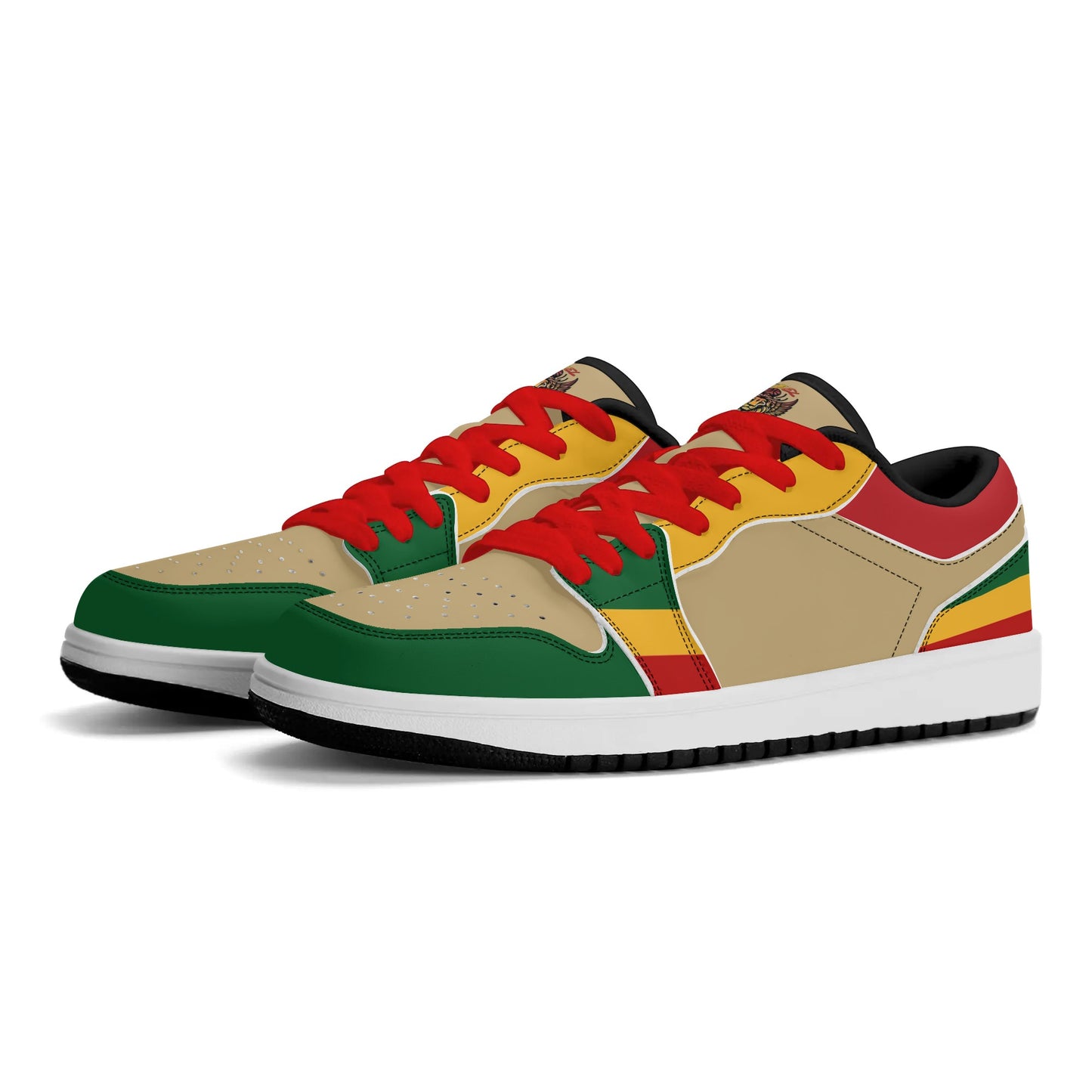 Khaki Red Jamrock Classics Low