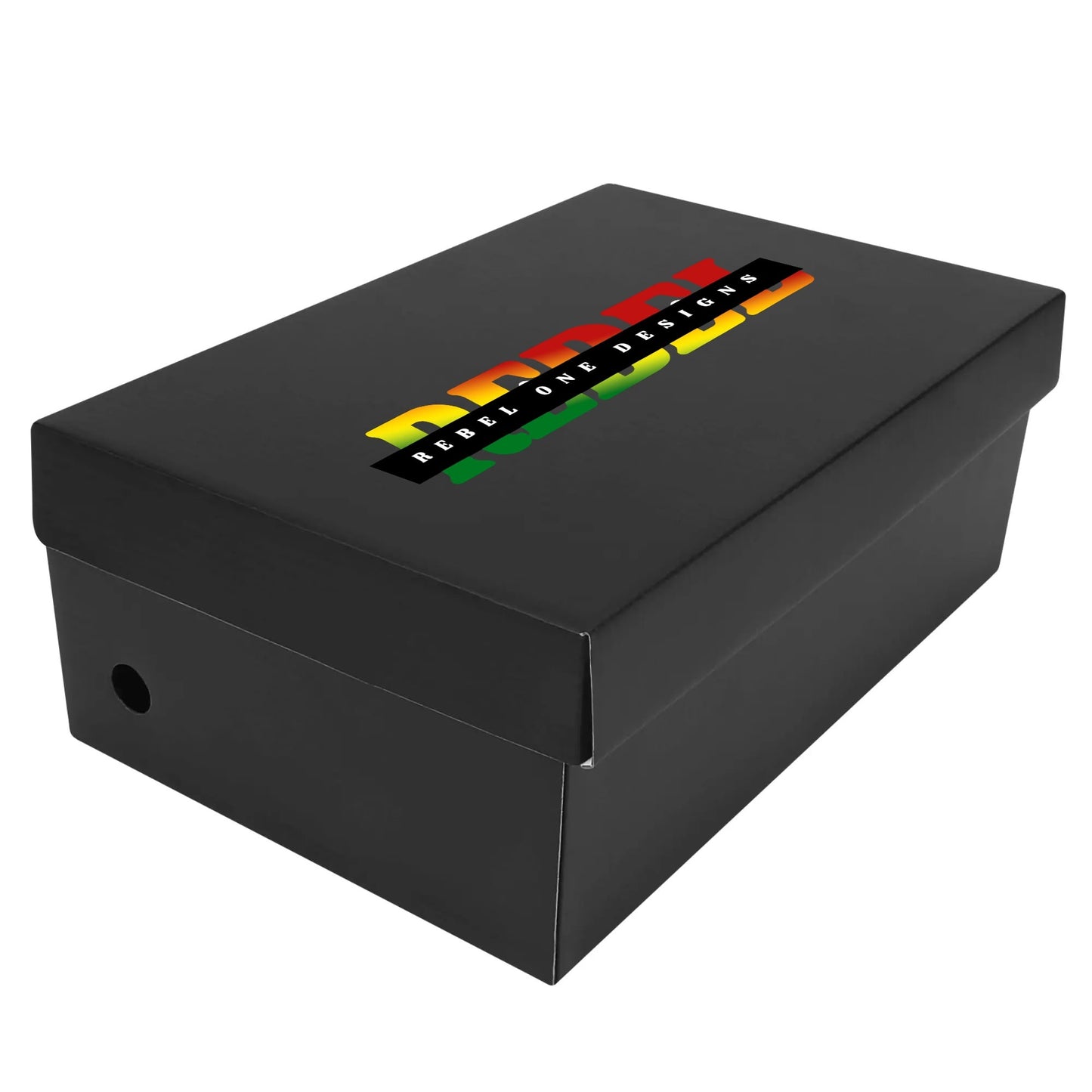 Rasta Paint Splatter Shoes in red/gold/green colorway