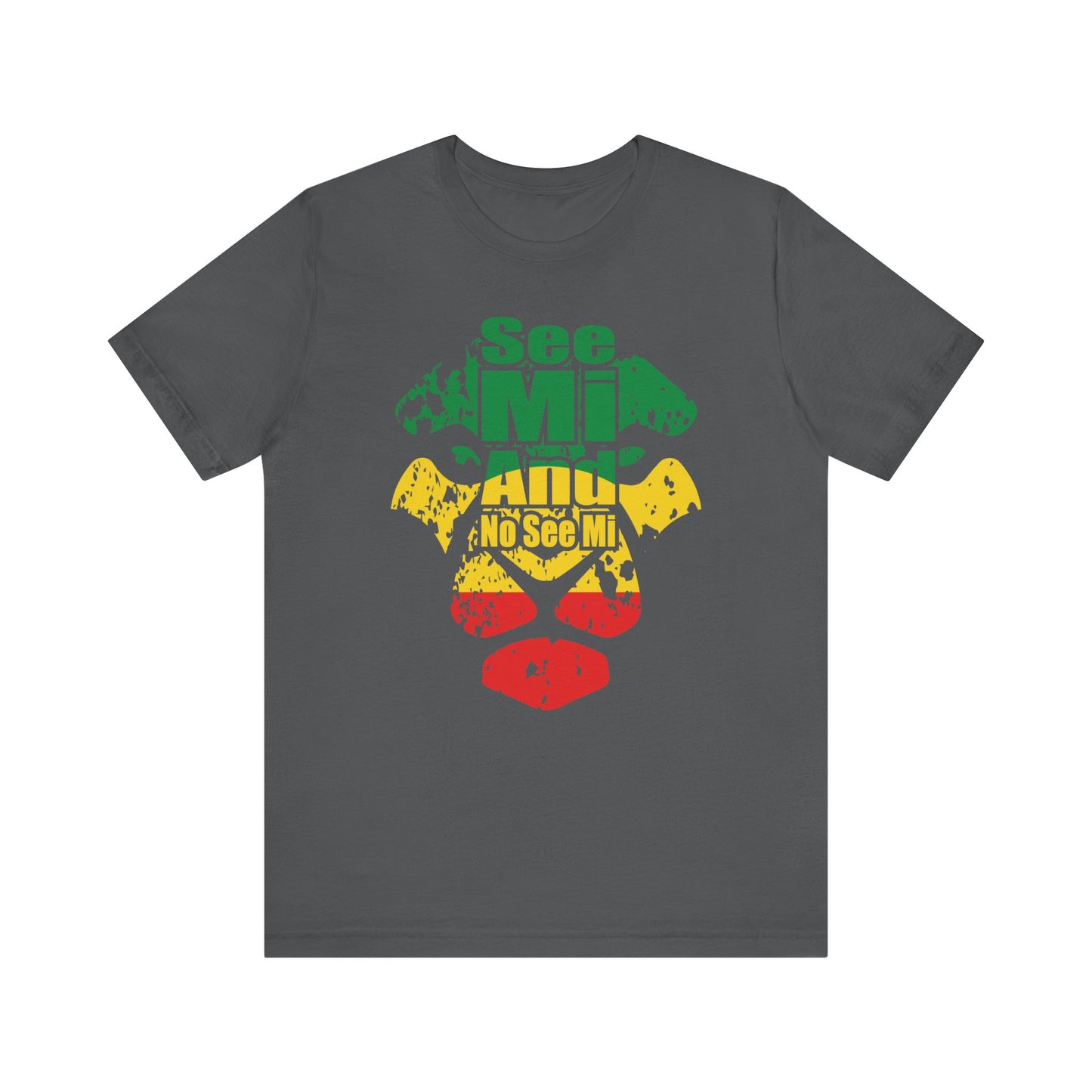 Rasta Lion Head "See Mi and No See Mi" T-Shirt