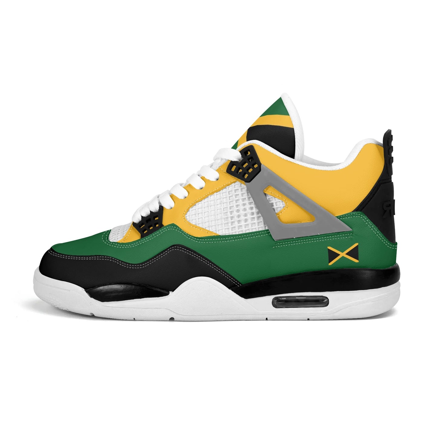 Jamaica Flag Colors Shoes flag colors in black/green/gold colorway