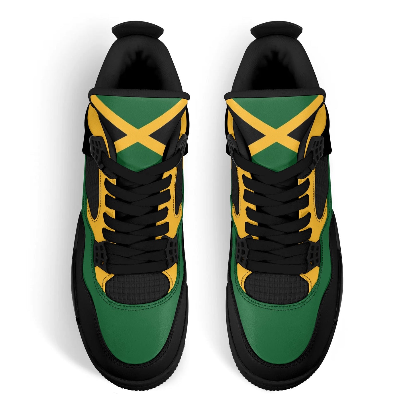 Jamaica Flag Colors Shoes flag colors in black/green/gold colorway