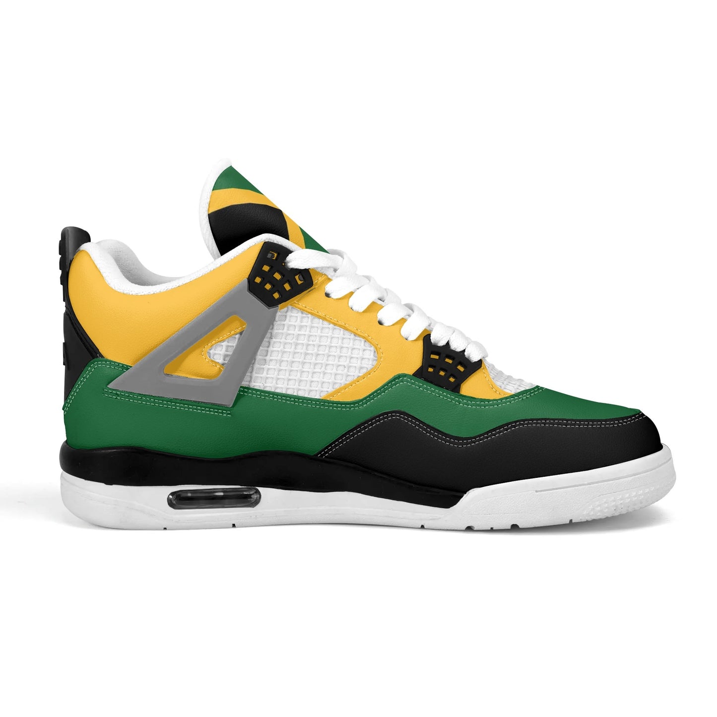 Jamaica Flag Colors Shoes flag colors in black/green/gold colorway