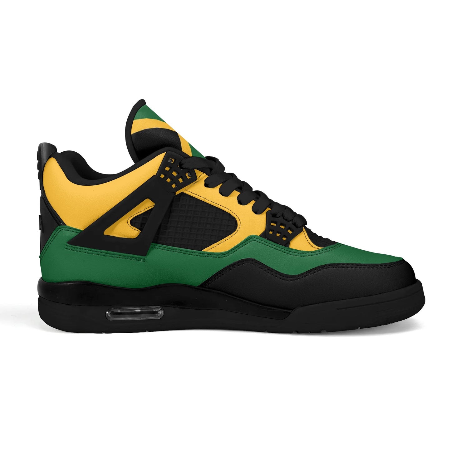 Jamaica Flag Colors Shoes flag colors in black/green/gold colorway