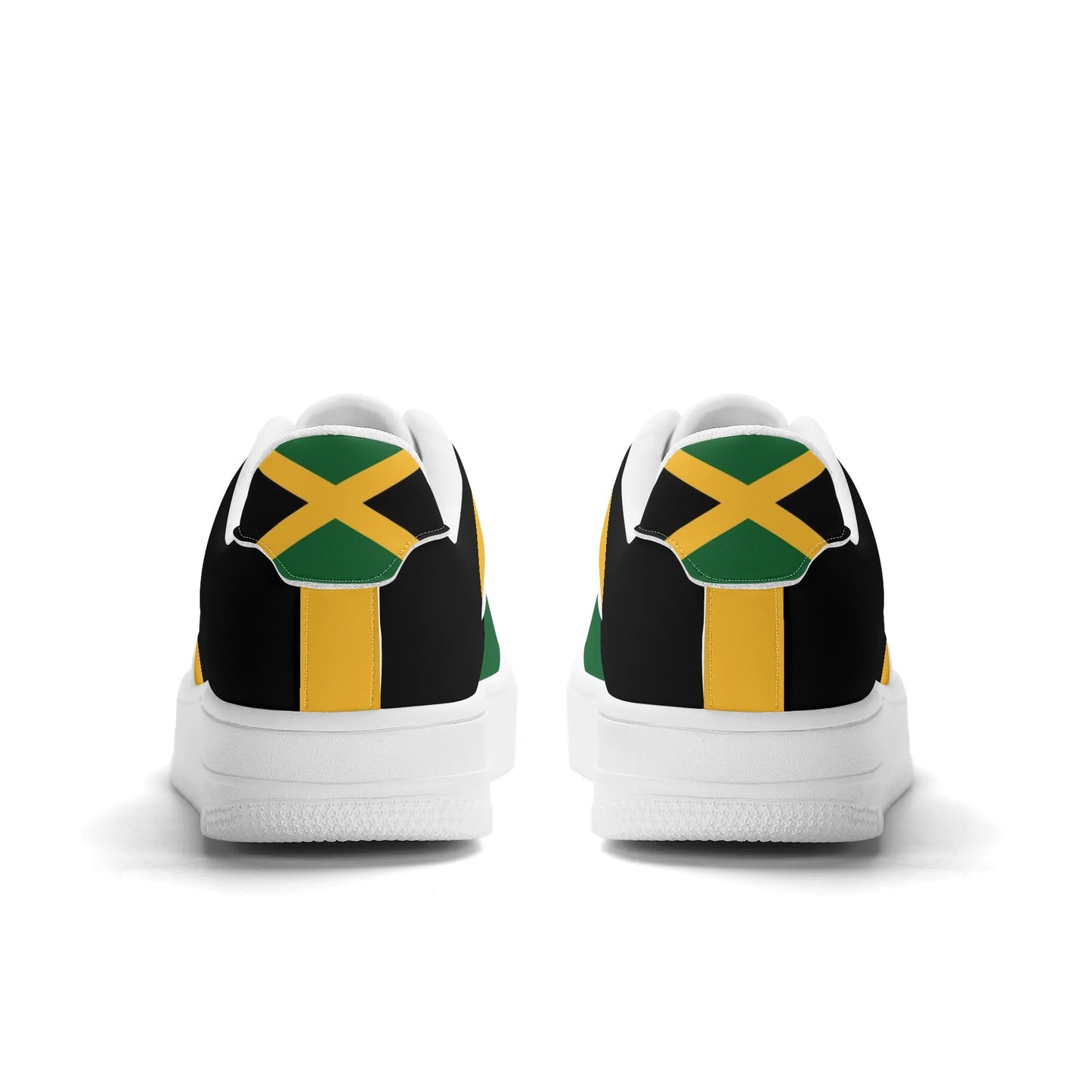 Jamaica Flag Shoes flag colors in black/green/gold colorway