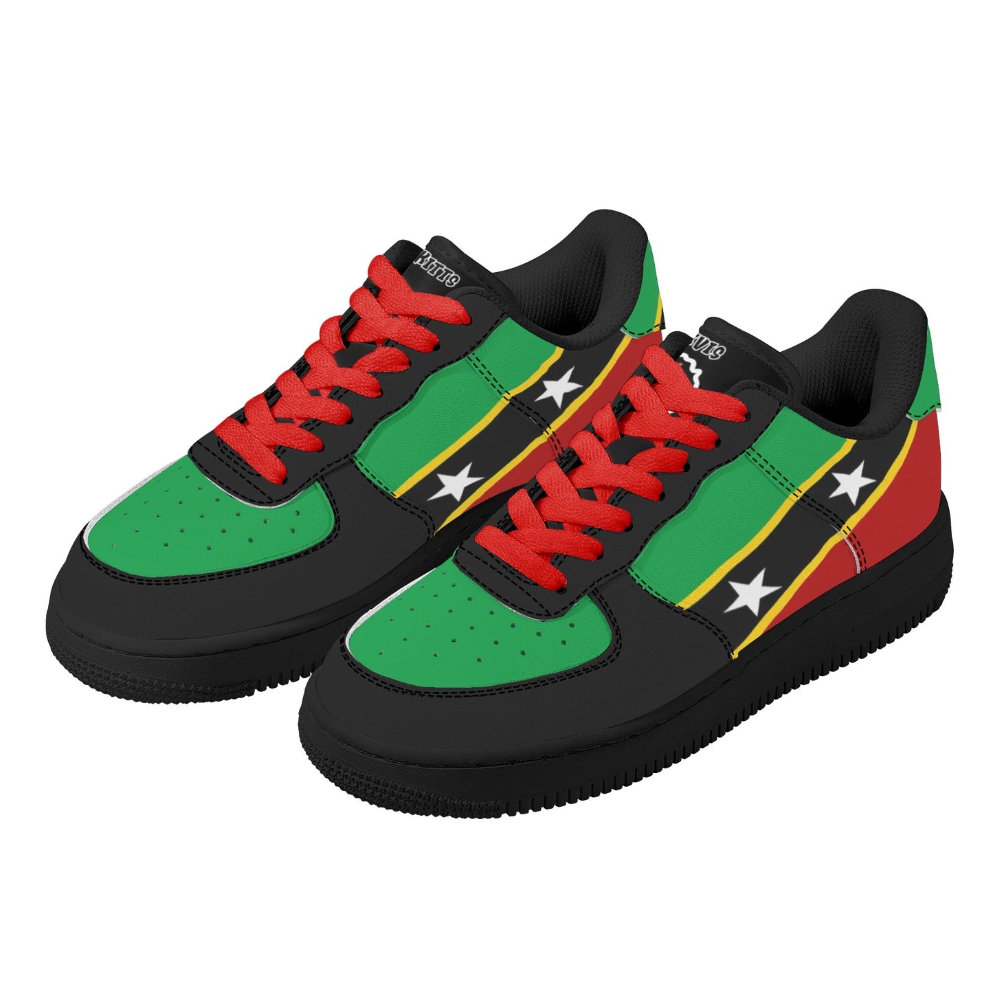 St Kitts and Nevis Flag Shoes Irietrod Low