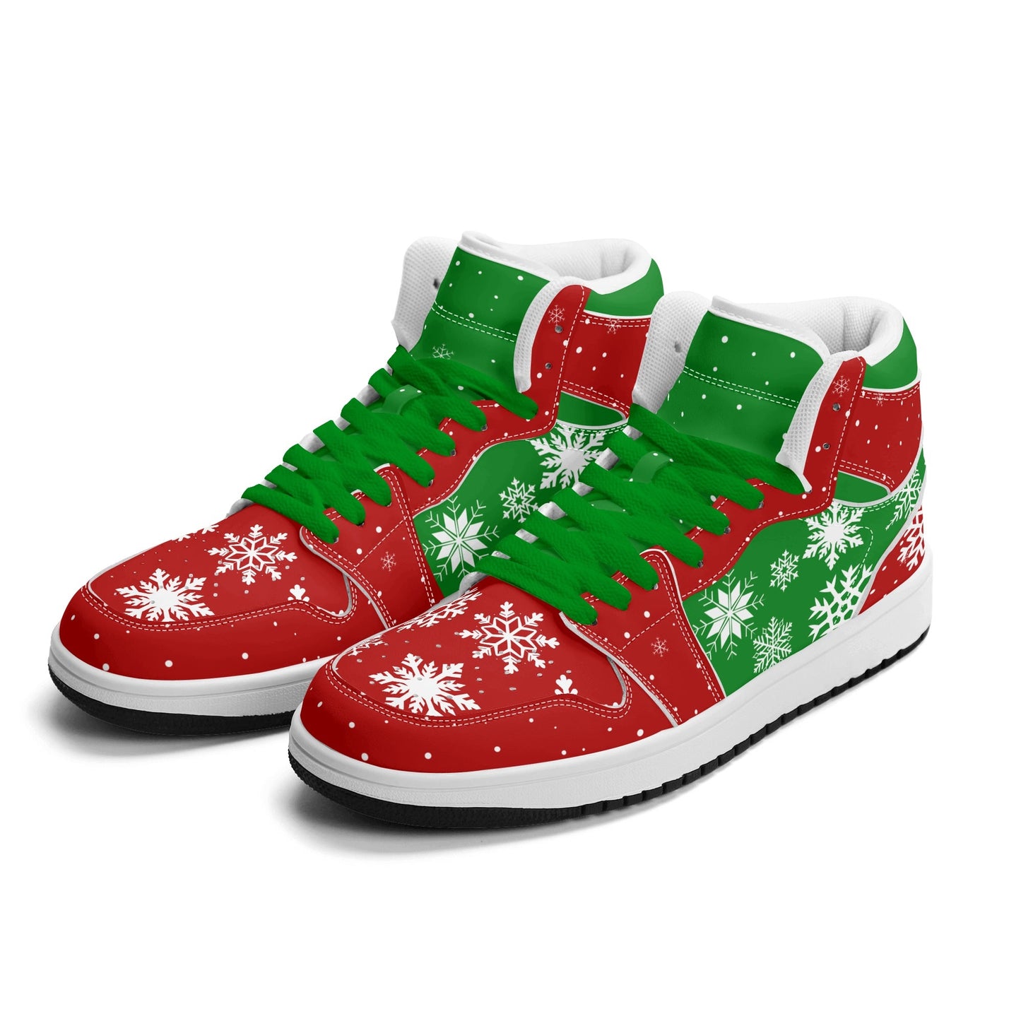Christmas Basketball Shoes in red/green colorway