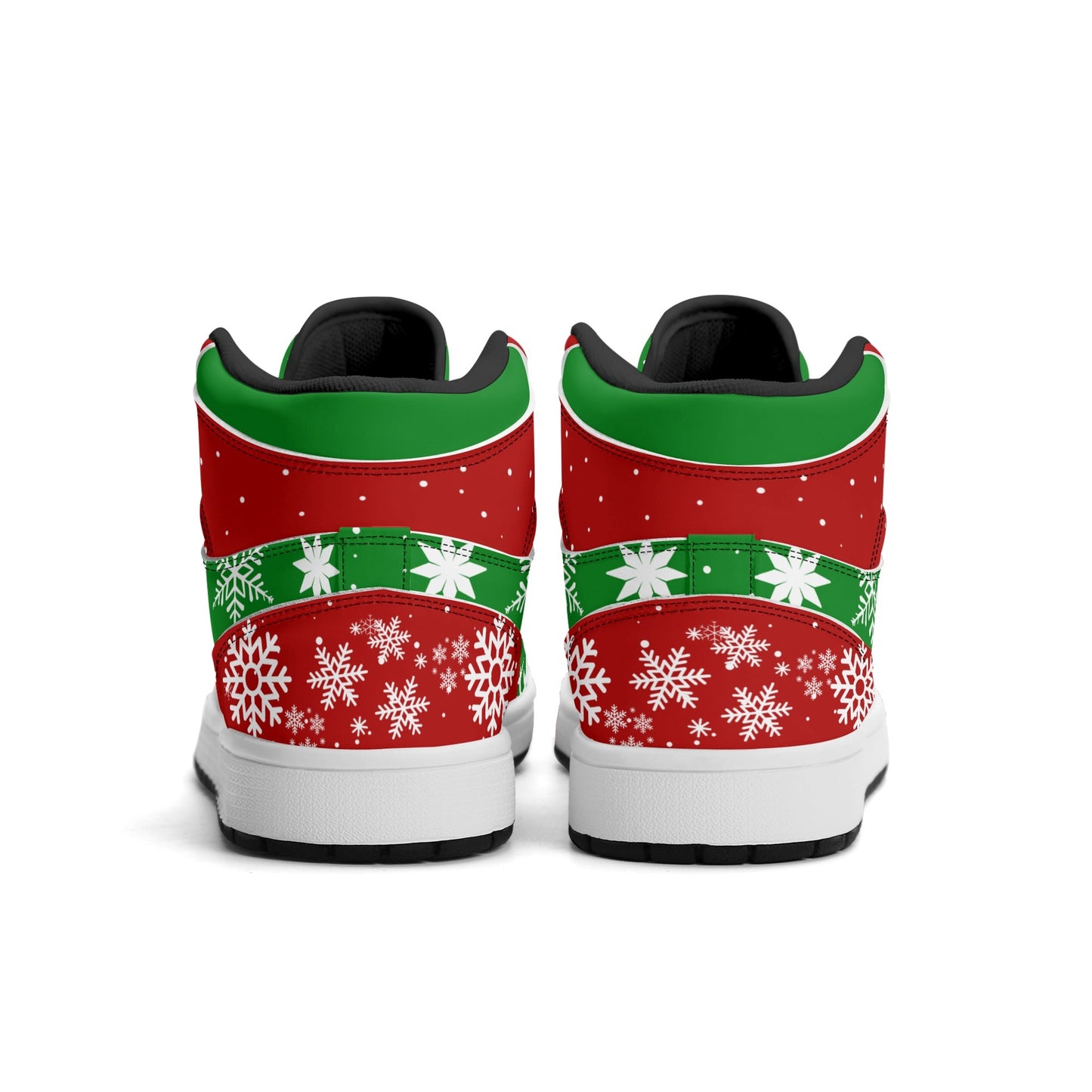 Christmas Basketball Shoes in red/green colorway