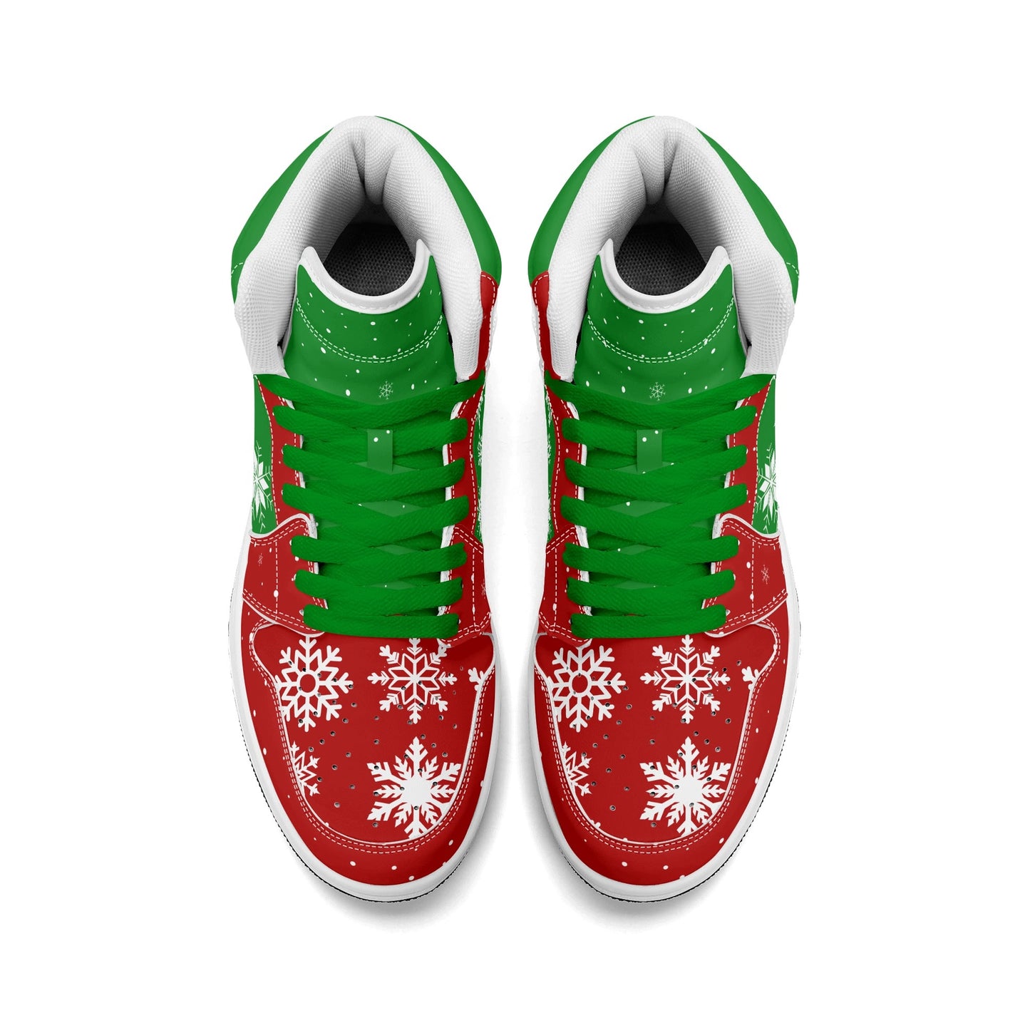Christmas Basketball Shoes in red/green colorway