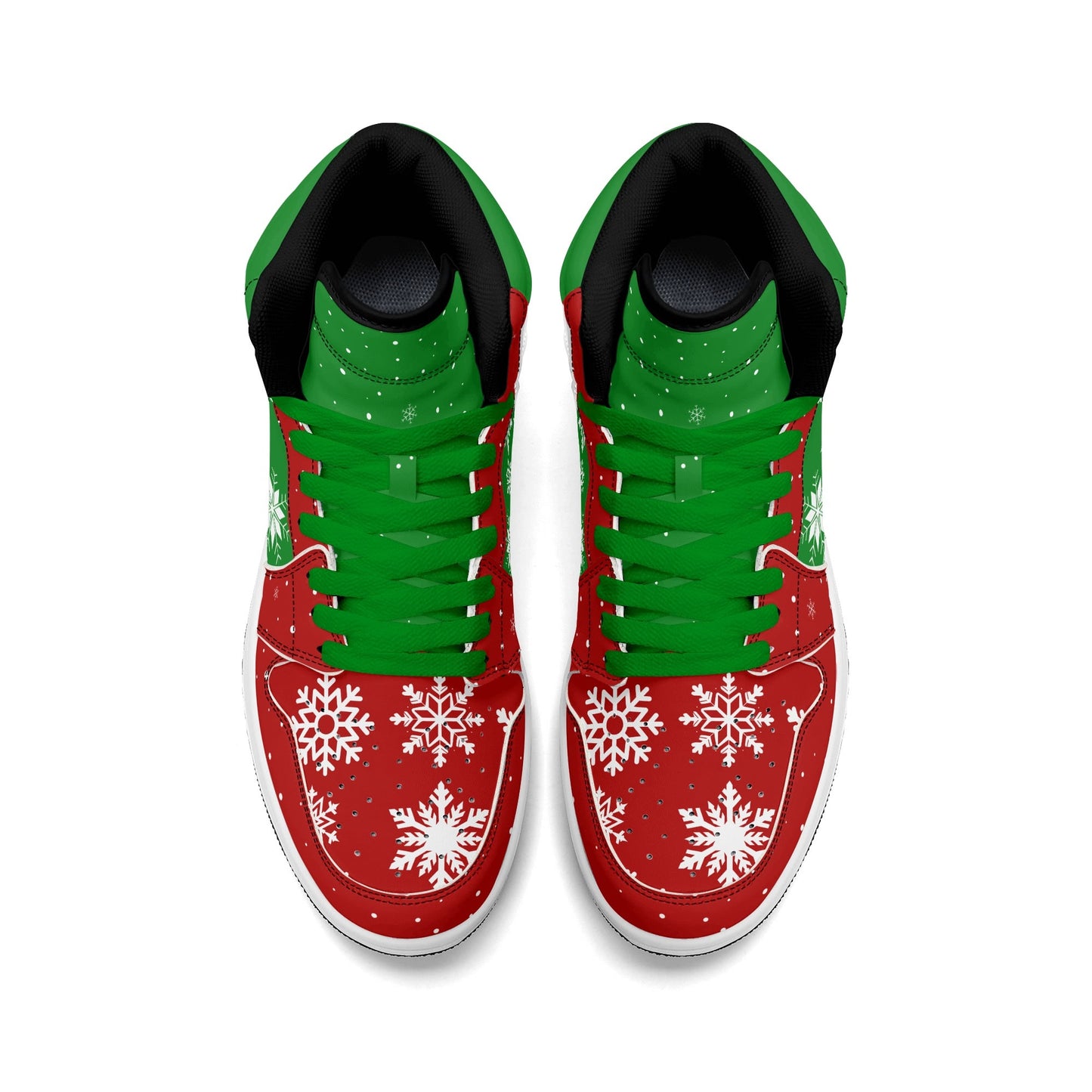 Christmas Basketball Shoes in red/green colorway