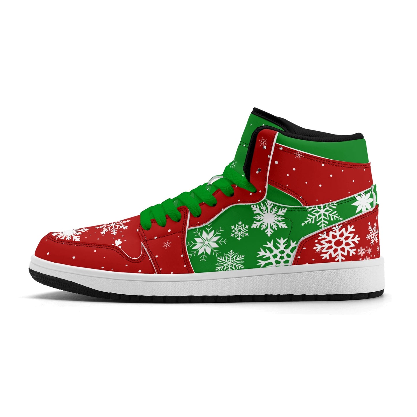 Christmas Basketball Shoes in red/green colorway